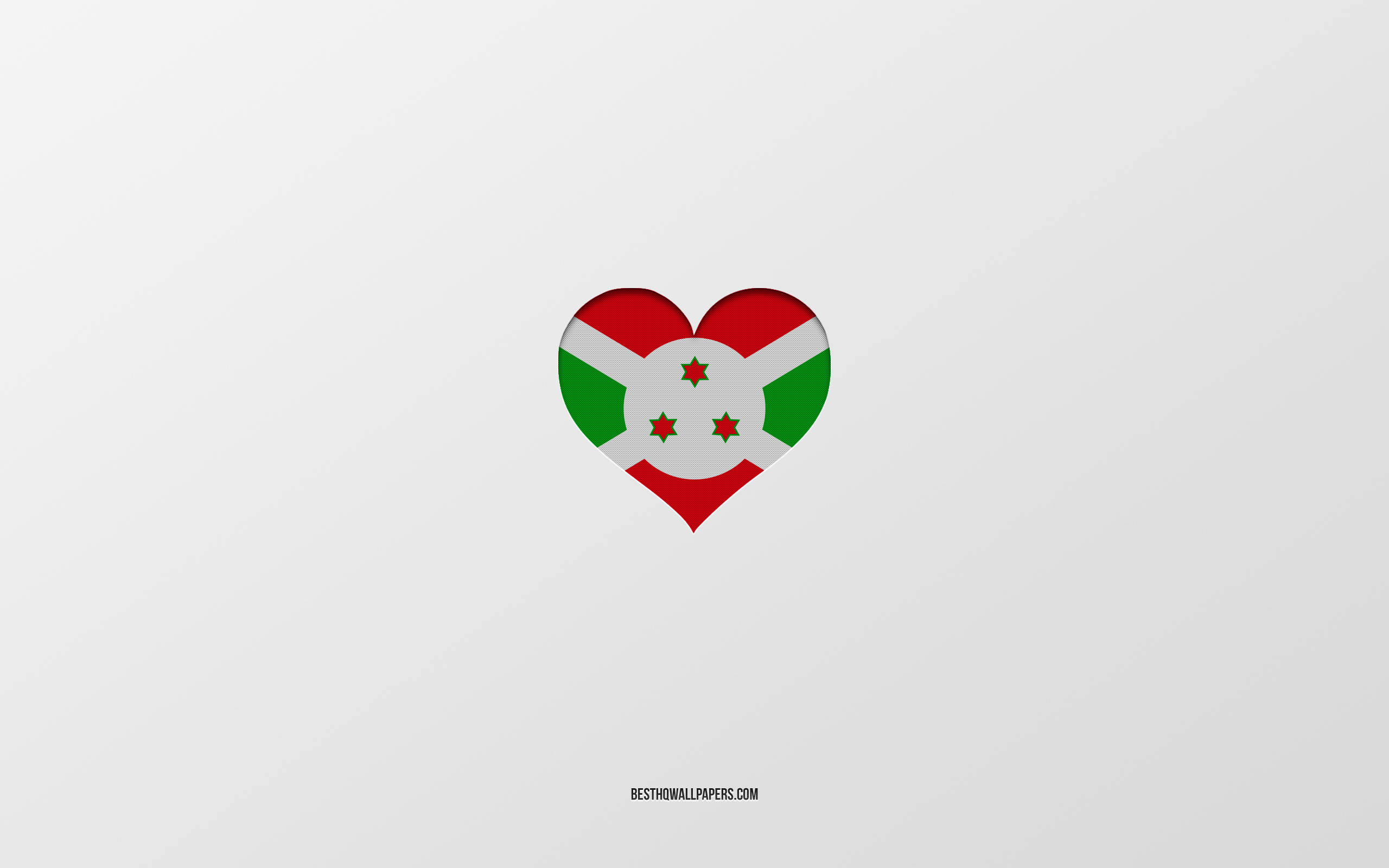 Minimalistang Representasyon ng Watawat ng Burundi Wallpaper