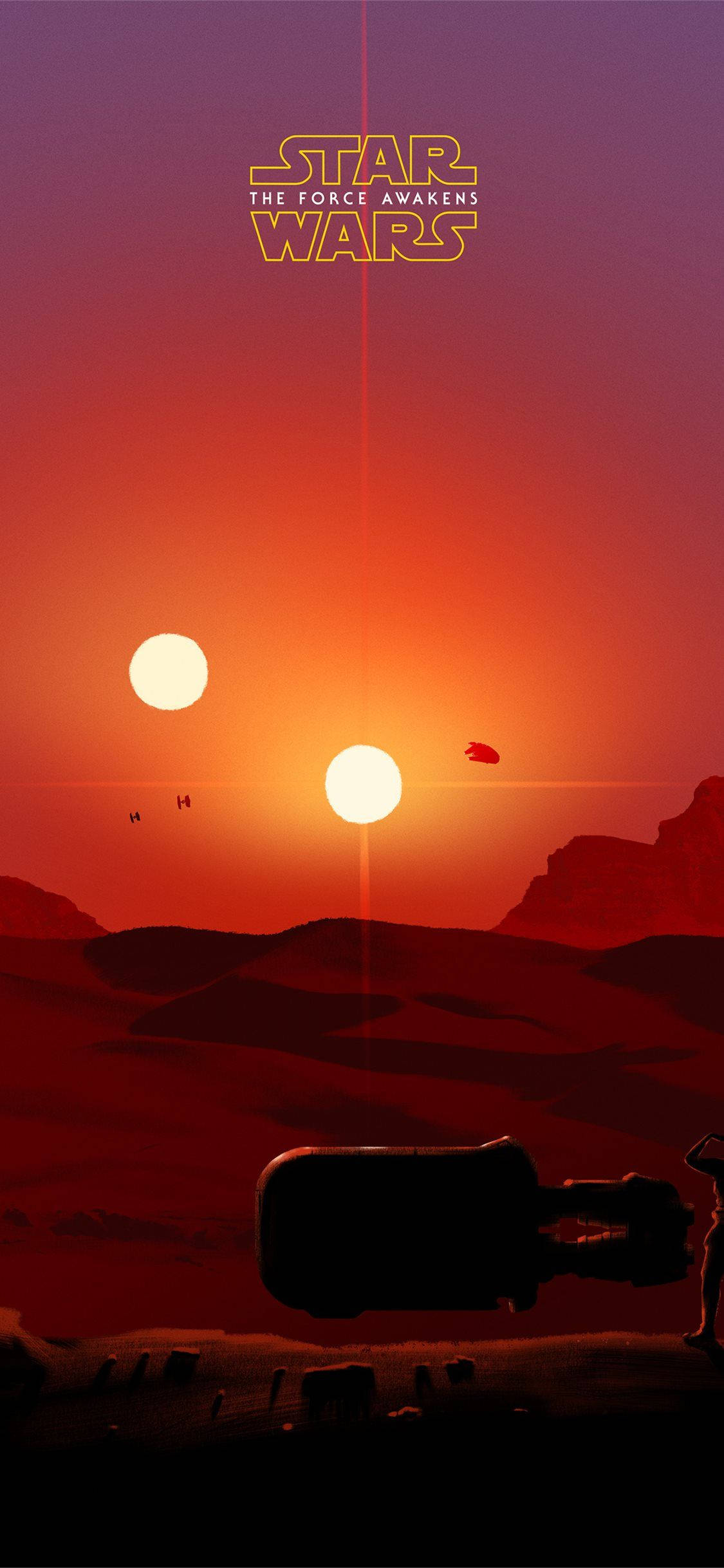 Minimalistang Star Wars iPhone 6 Plus Wallpaper
