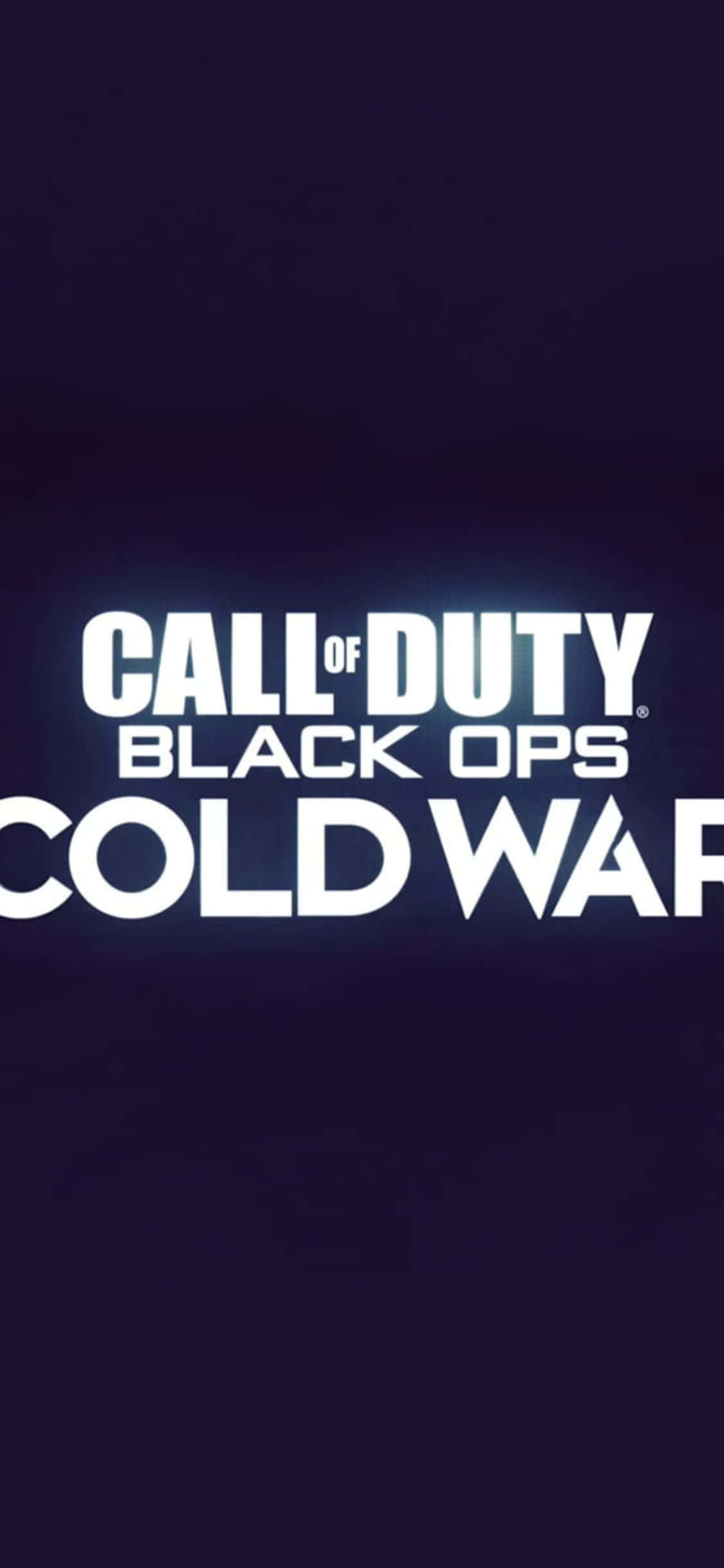 Minimalistic iPhone X Call Of Duty Black Ops Cold War Background Wallpaper