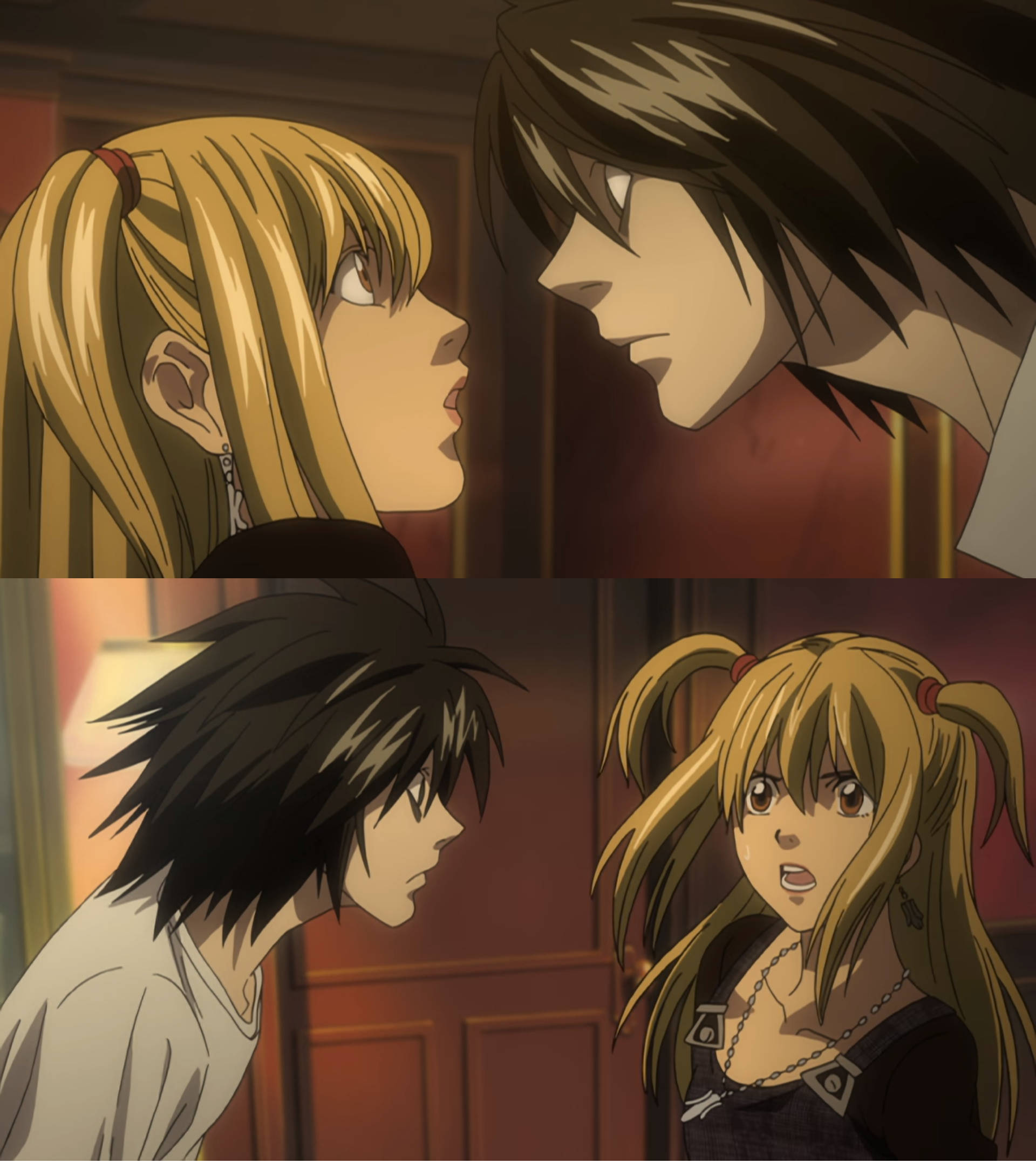 Misa Amane At L Wallpaper