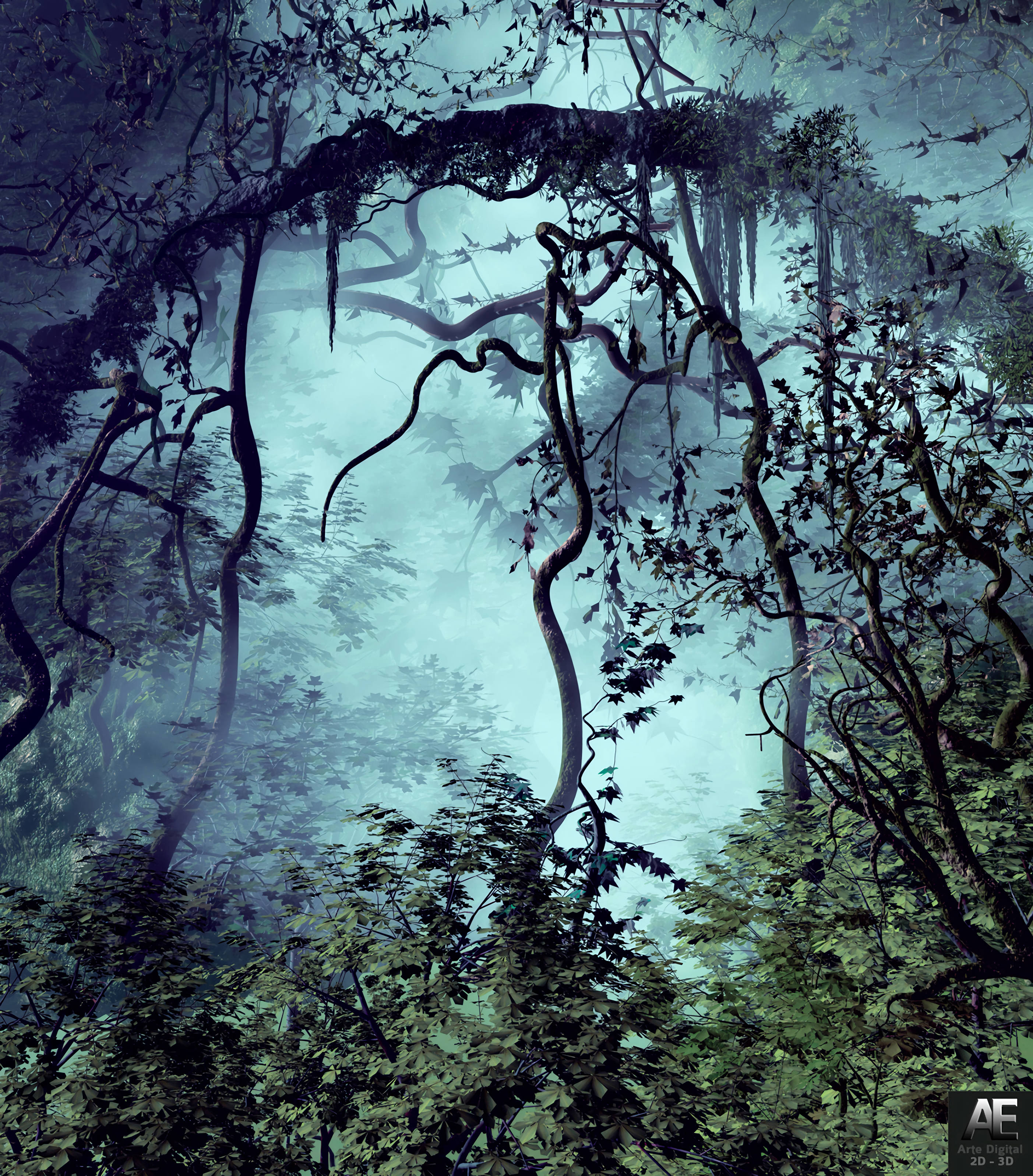 Misteryo ng Ambang ng Kagubatan Wallpaper