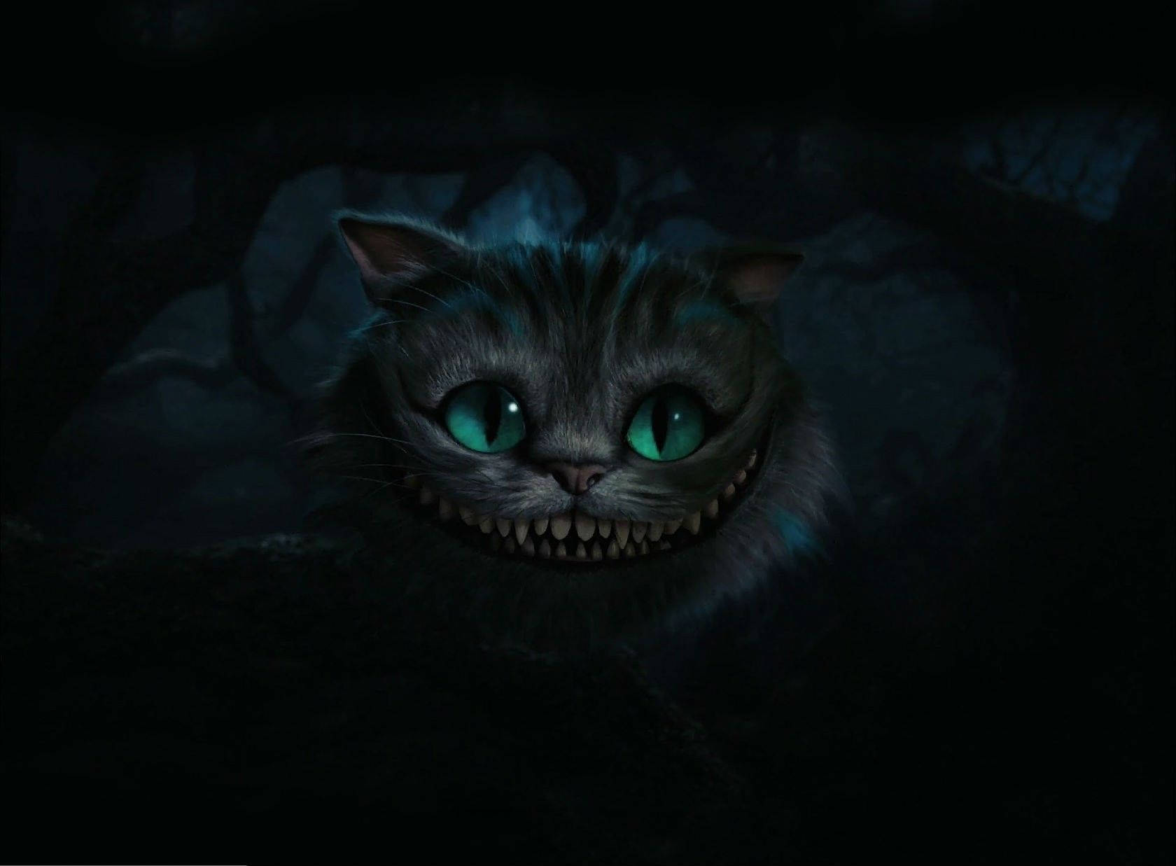 Misteryosong Cheshire Cat Alice Sa Wonderland Wallpaper