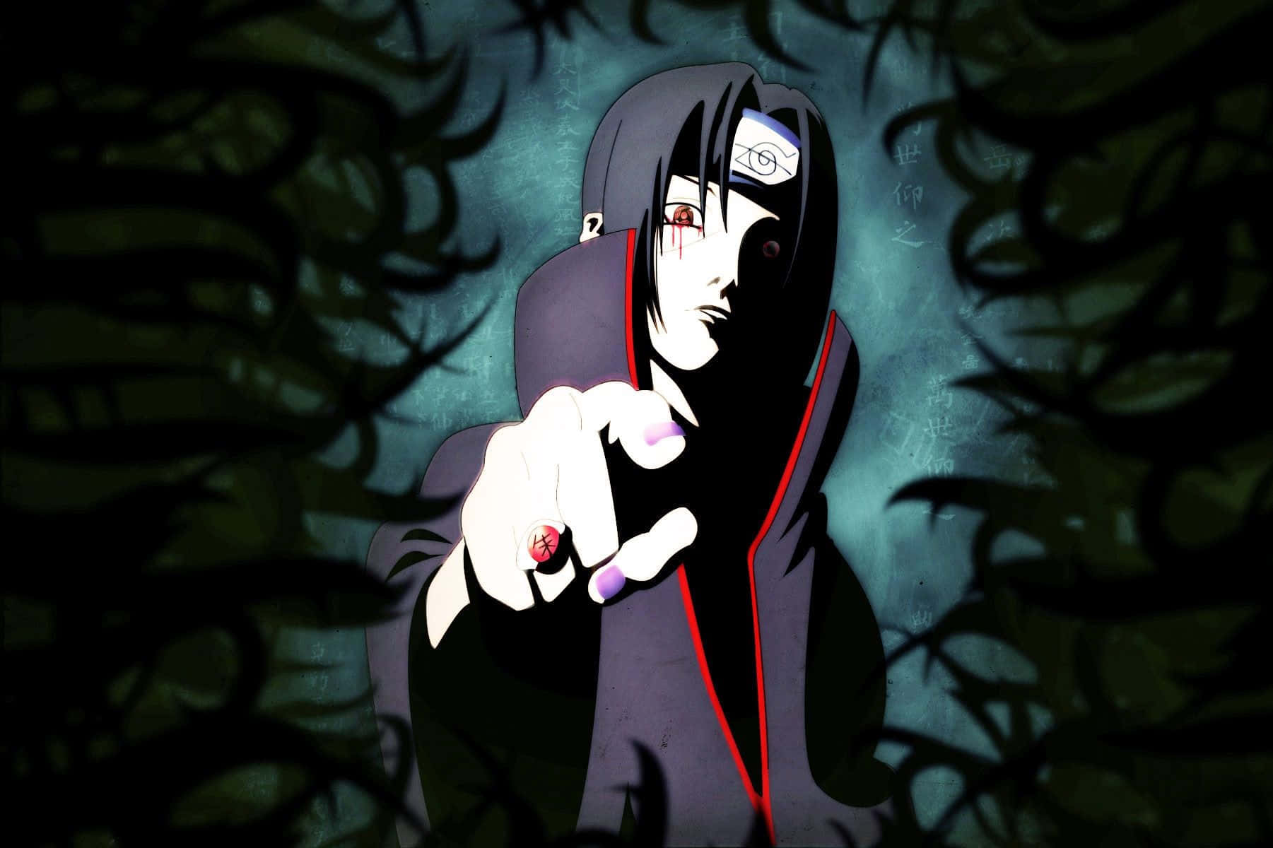 Misteryosong Intensidad - Si Itachi Uchiha mula sa Naruto Series Wallpaper