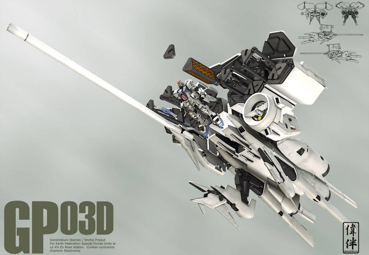 Mobile Suit Gundam Puting GP03D Wallpaper