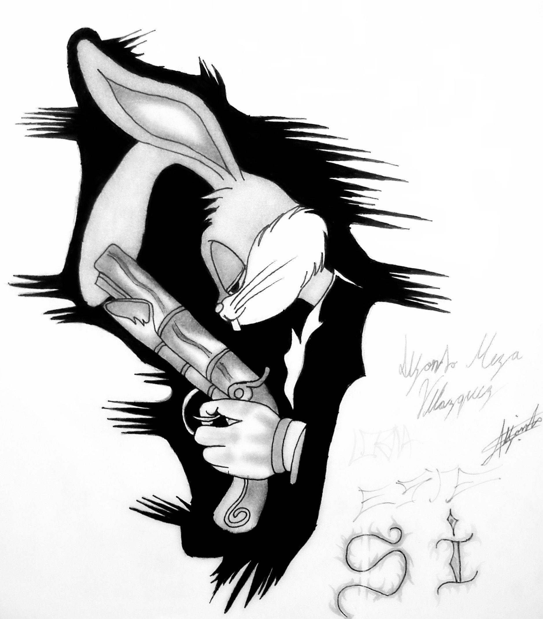 Si Bugs Bunny na Mobster Wallpaper