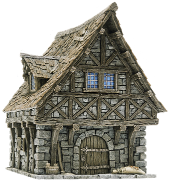Modelong Bahay na Estilo Medieval Wallpaper