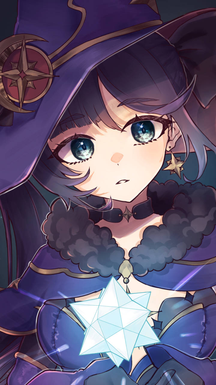 Mona Genshin Impact Telepono Wallpaper