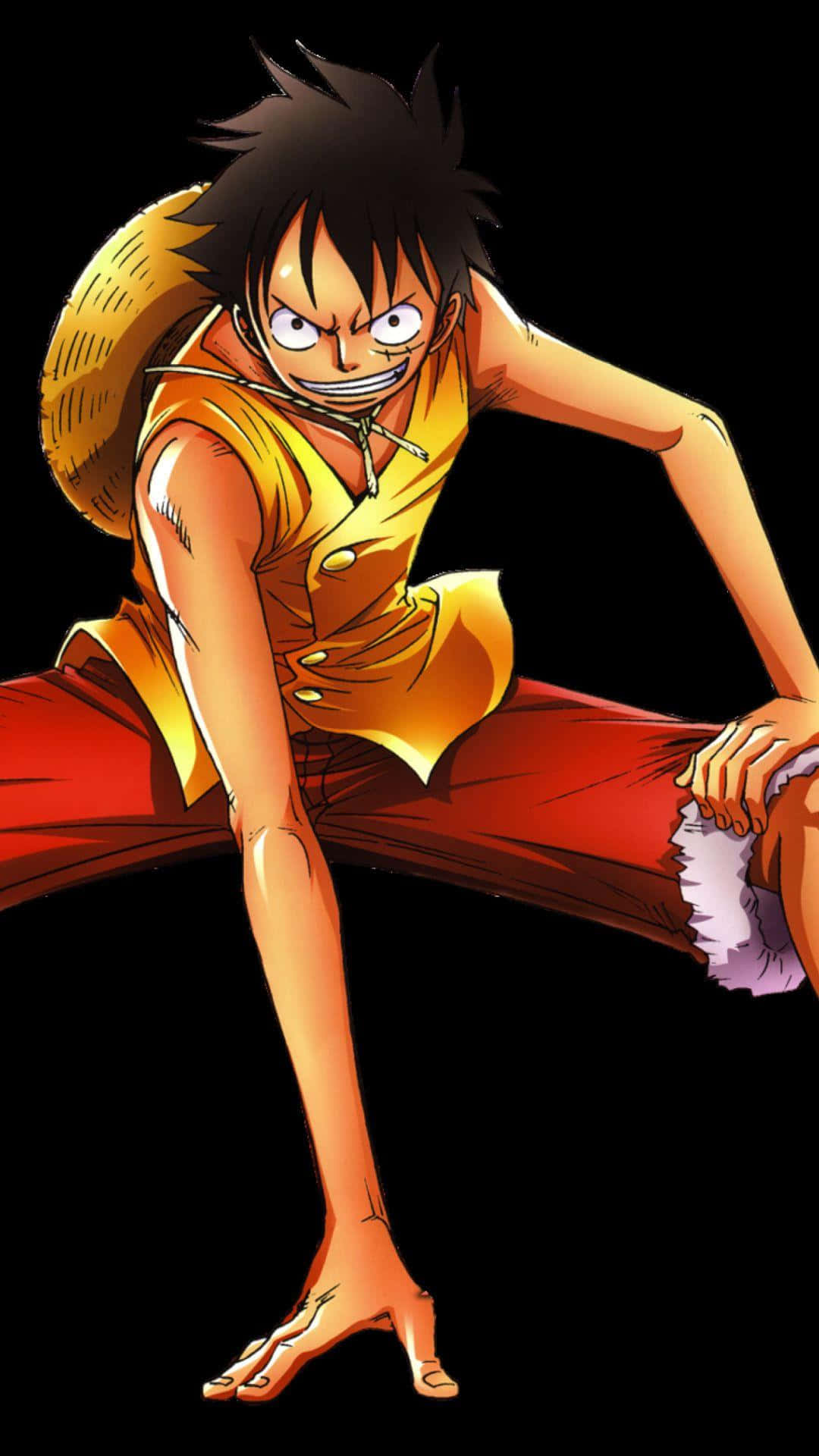 Monkey D Luffy handa nang maglayag sa Grand Line. Wallpaper