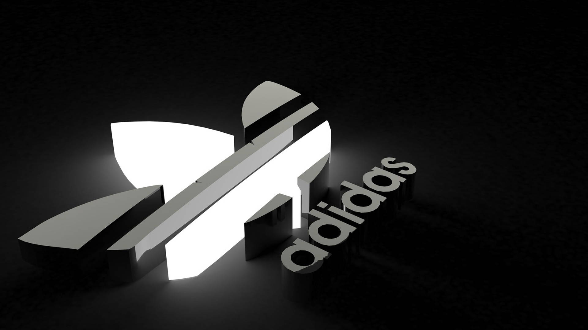 Monokromong Adidas Brand Logo Wallpaper