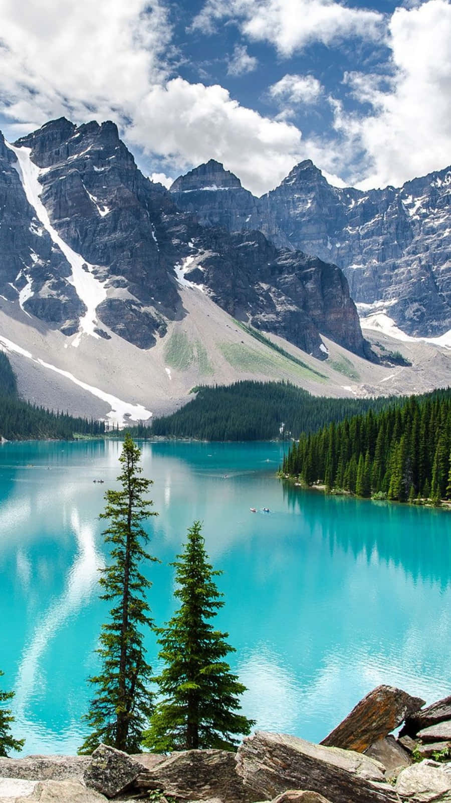 Moraine Lake Canada Para sa Android Kalikasan Wallpaper