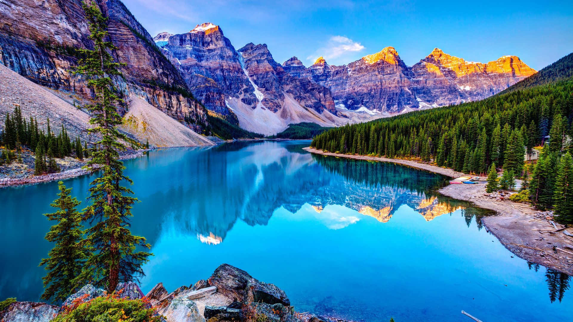 Moraine Lake sa Canada HD Background Wallpaper