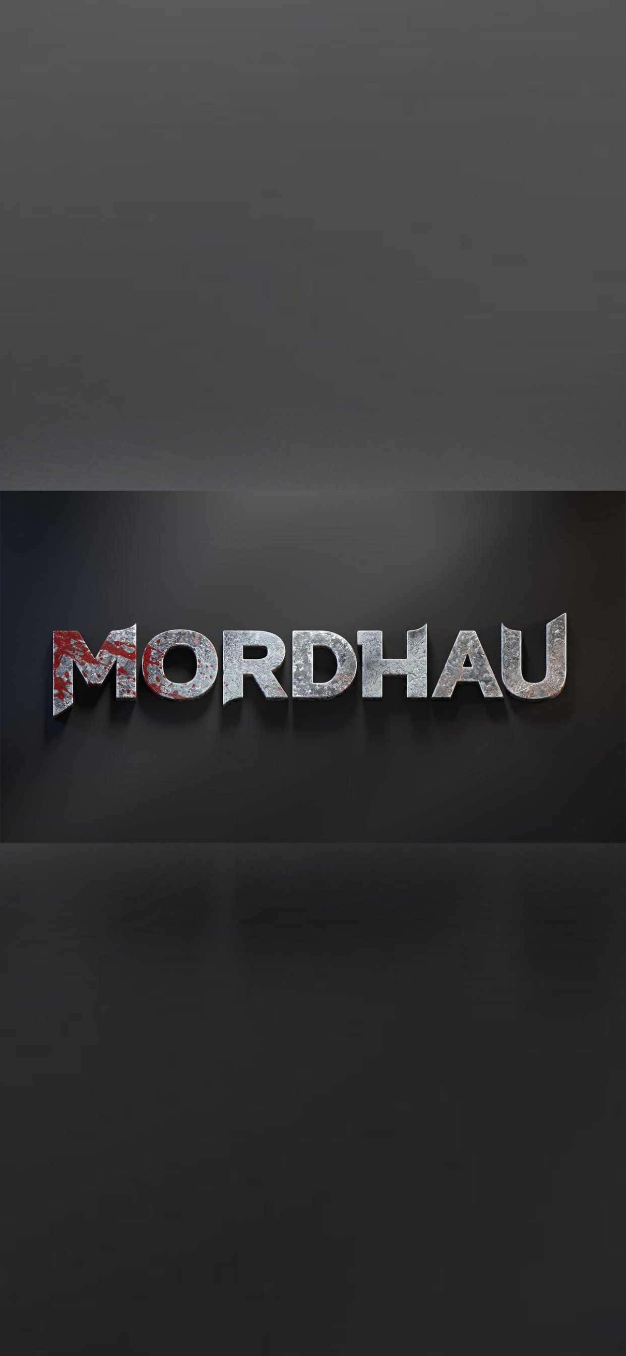 mordhau logo sa isang madilim na background Wallpaper