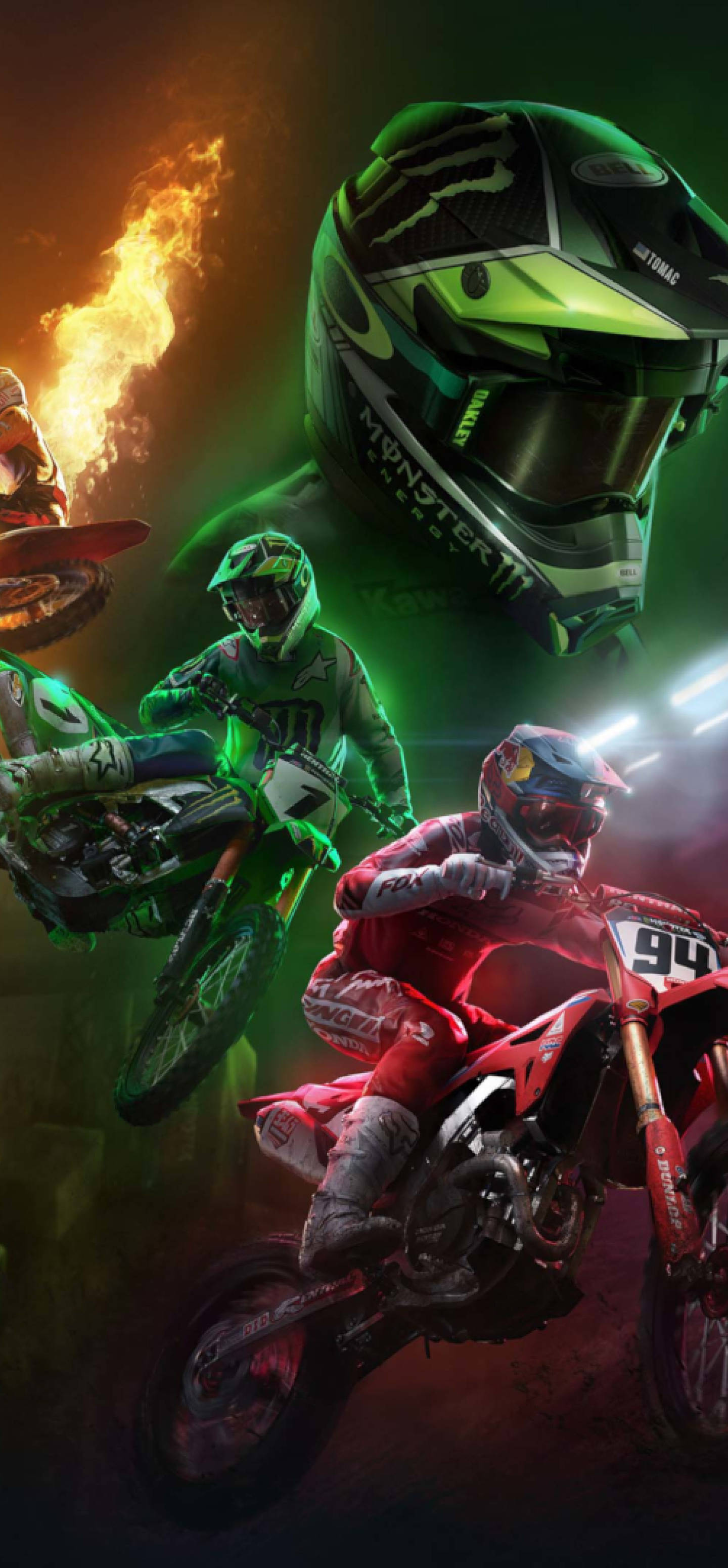 motocross racing game - mga screenshot Wallpaper