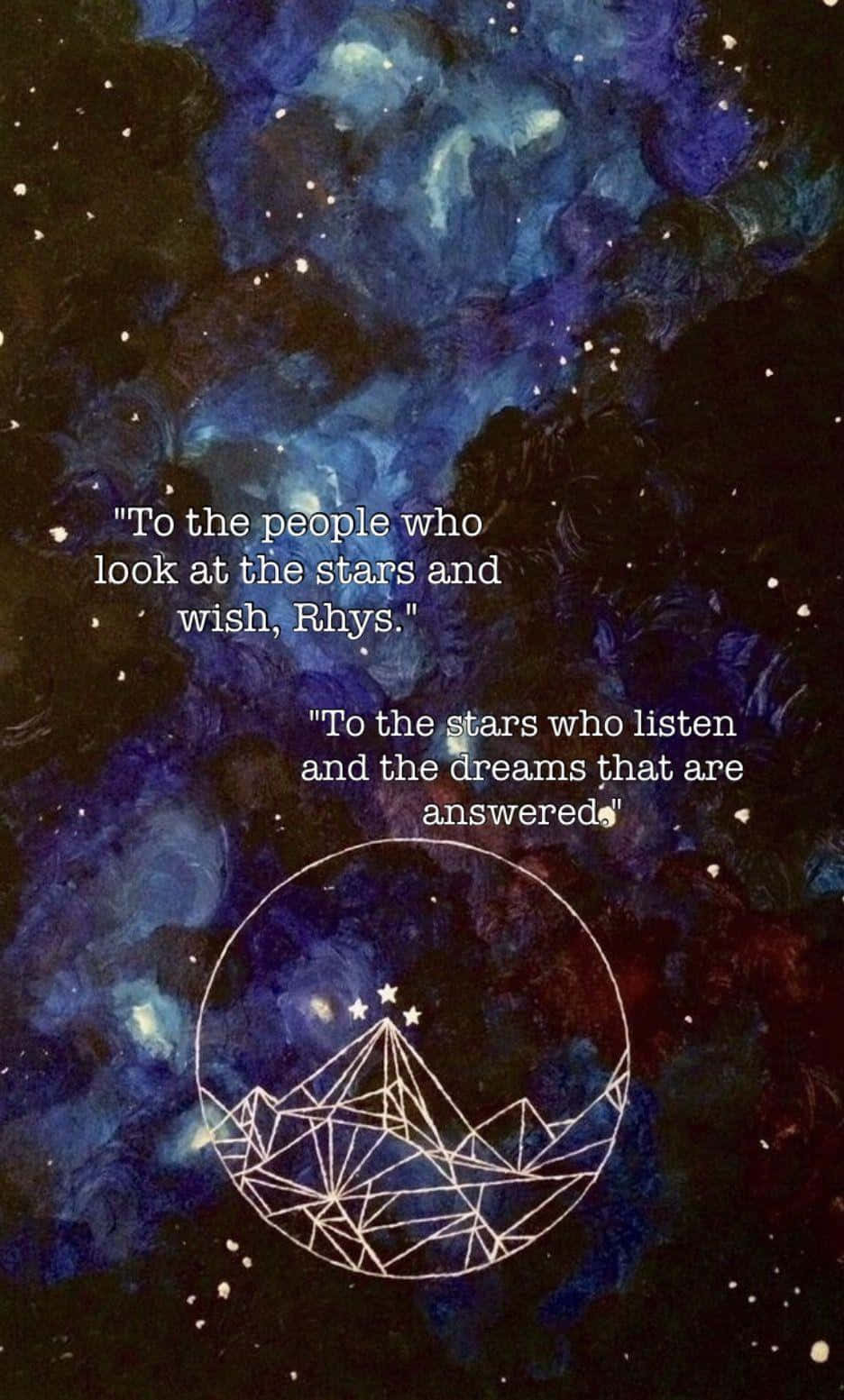 Pagpipintang ng Bundok na ACOTAR Quote Wallpaper
