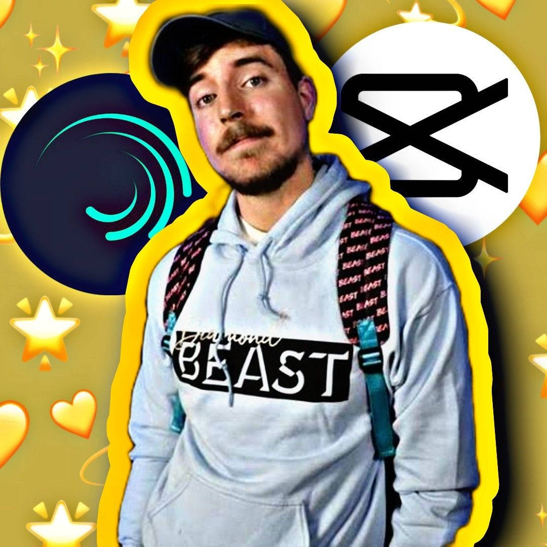 Mr Beast Kasama ang Alight Motion at Capcut Wallpaper