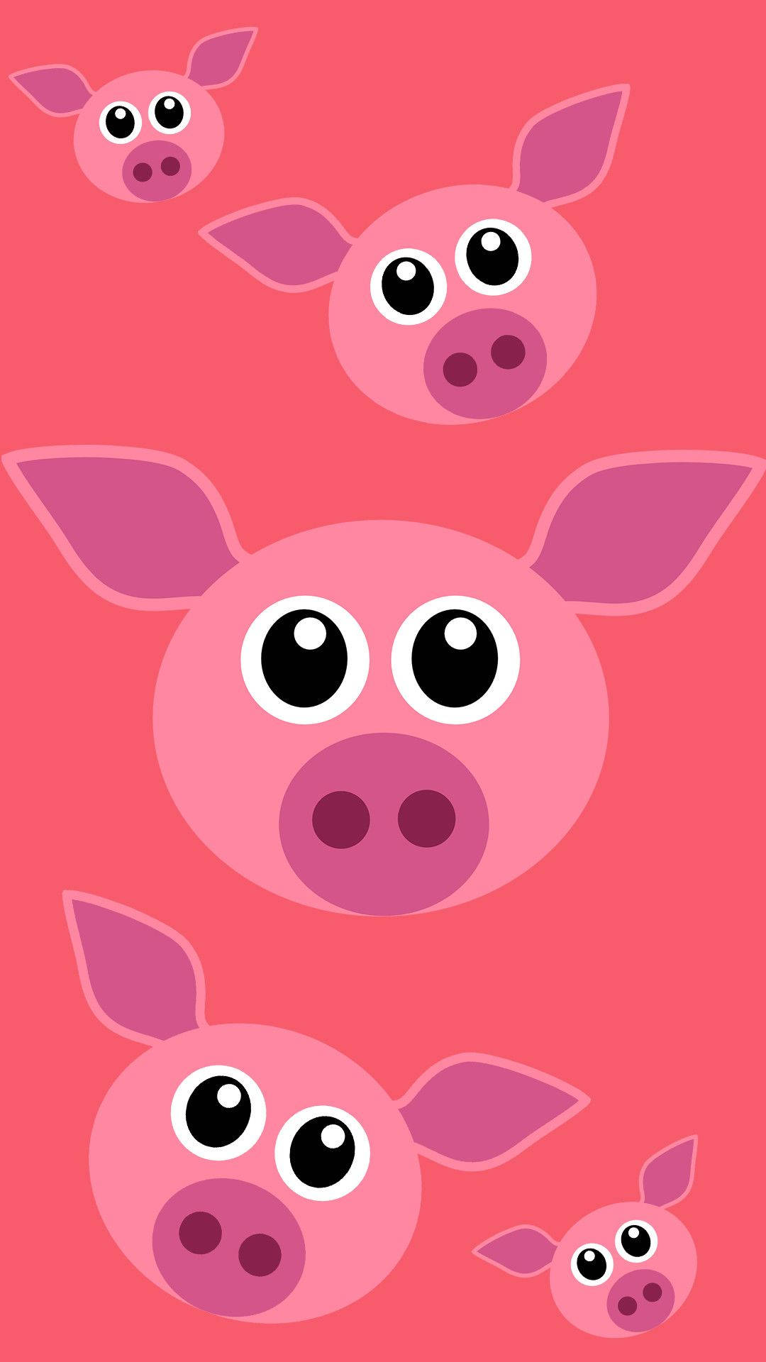 Mukha ng Mga Cute na Baboy Wallpaper