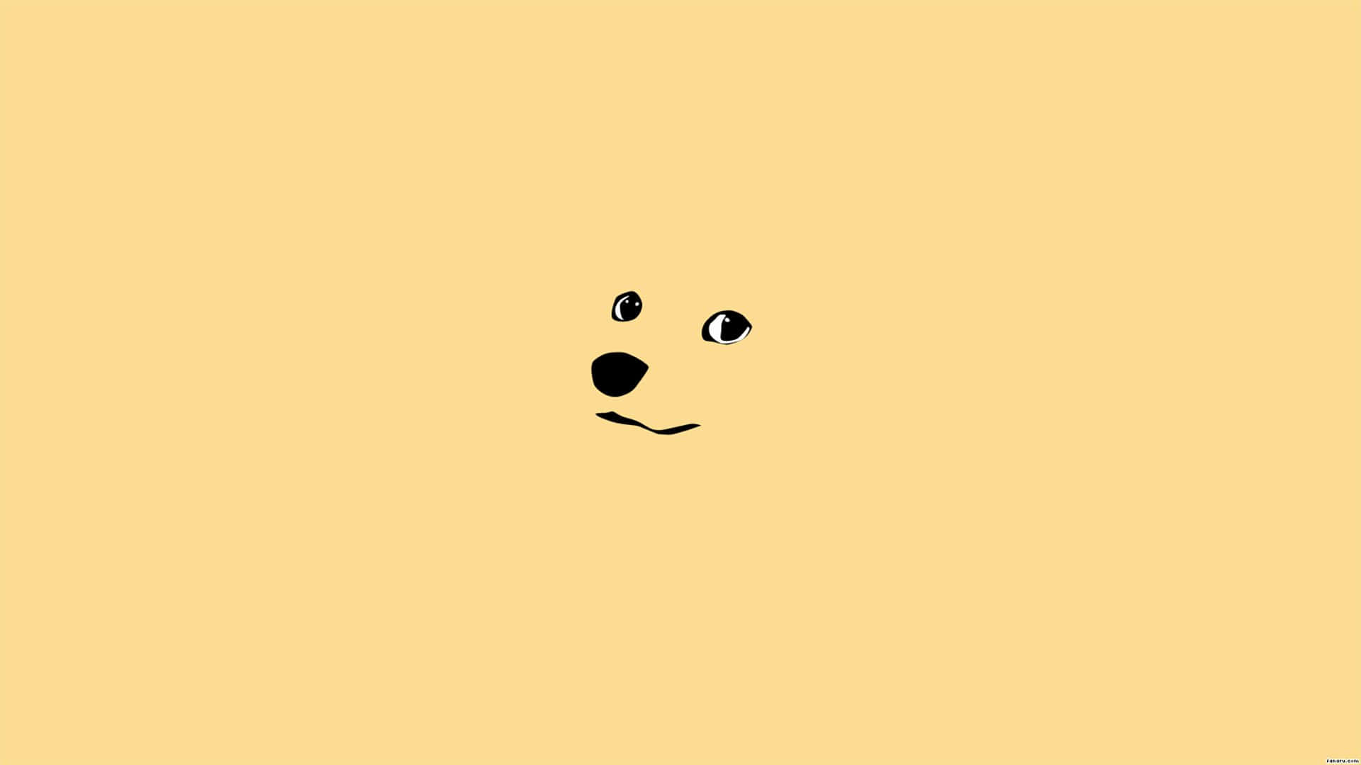 mukha ng teddy bear na itim at dilaw sa dilaw na background Wallpaper