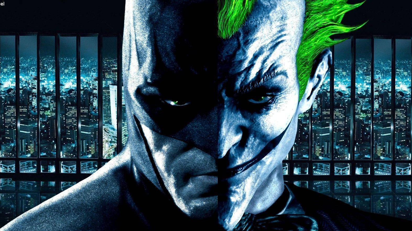 Mukha ni Batman at Joker Wallpaper