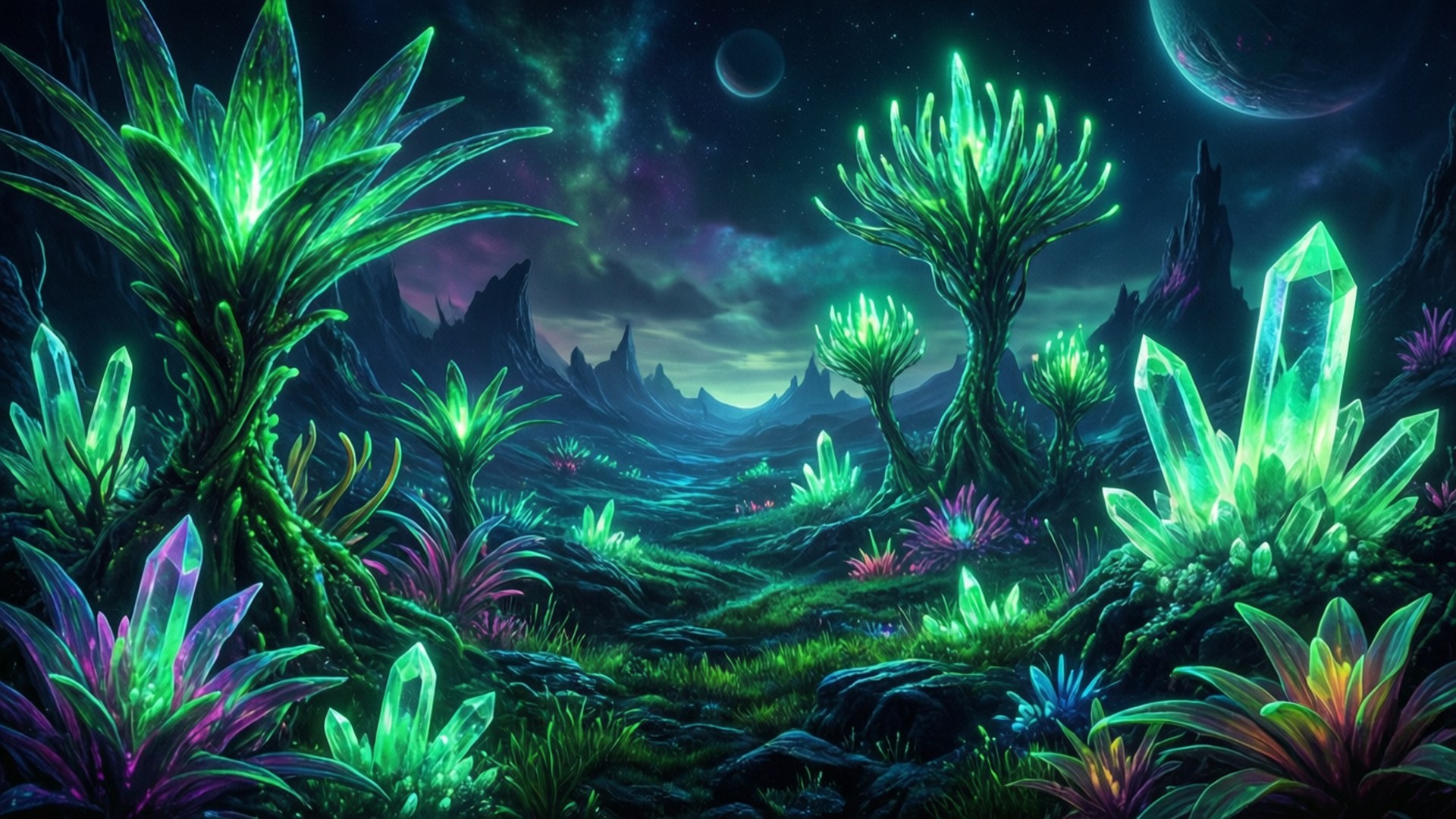 Mundo ng Alien Wallpaper