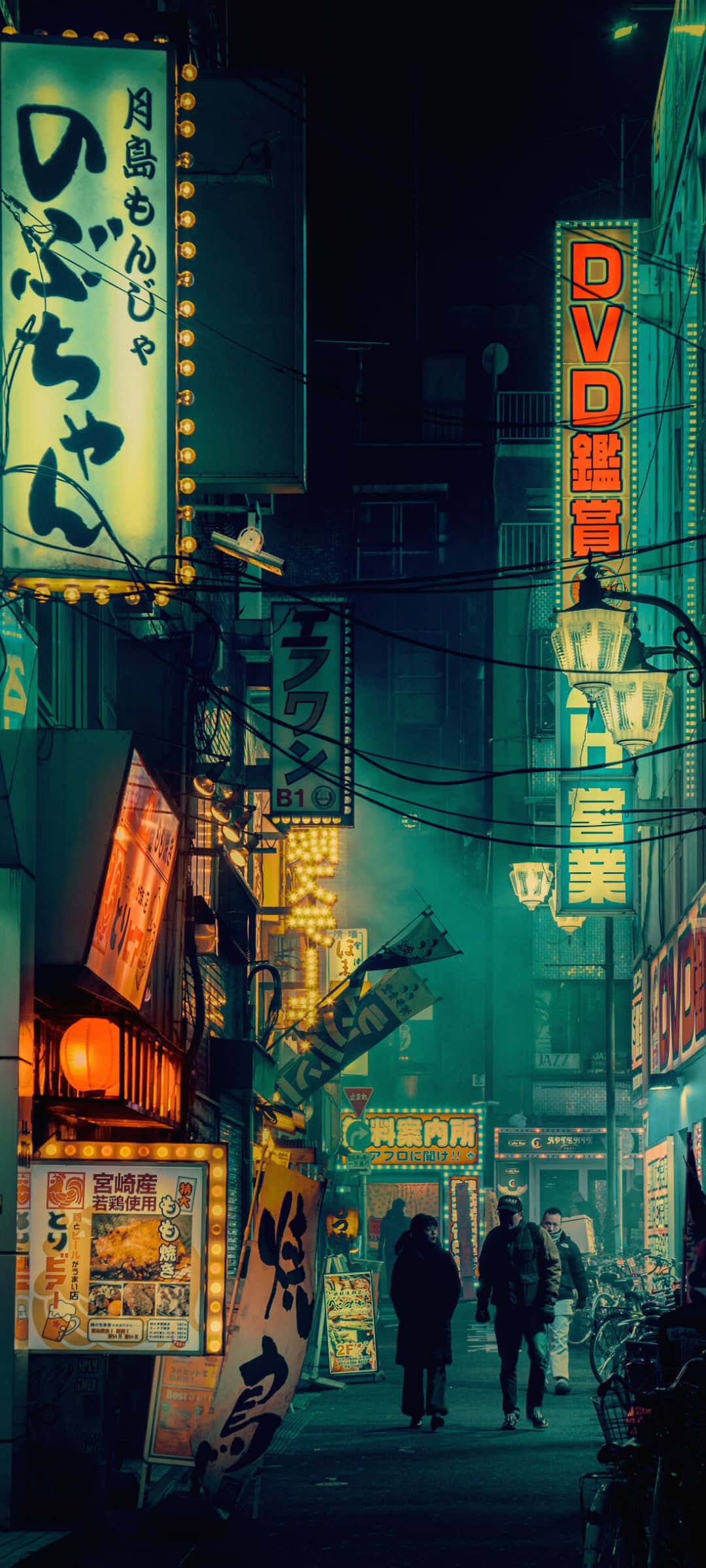 Munting Kalye ng Neon Nightlife Wallpaper