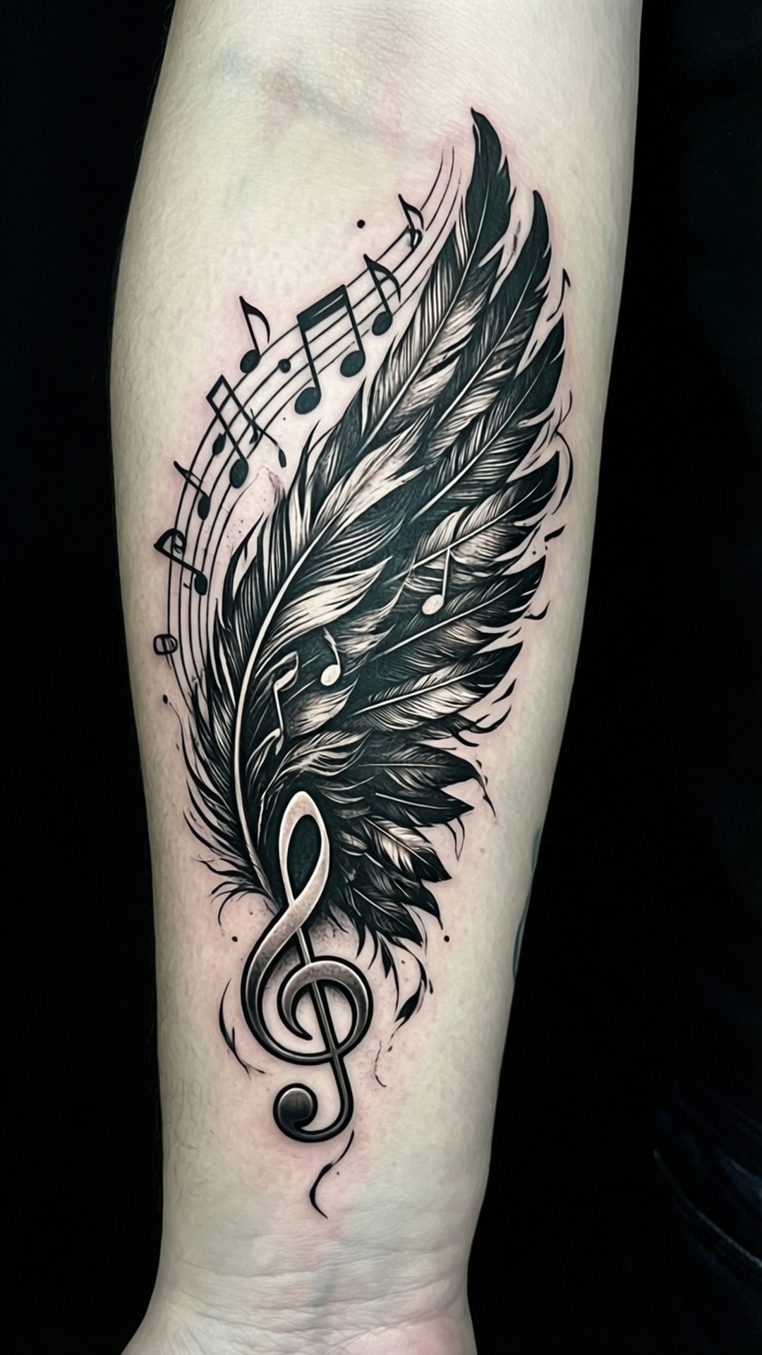 Musical Wings Wallpaper