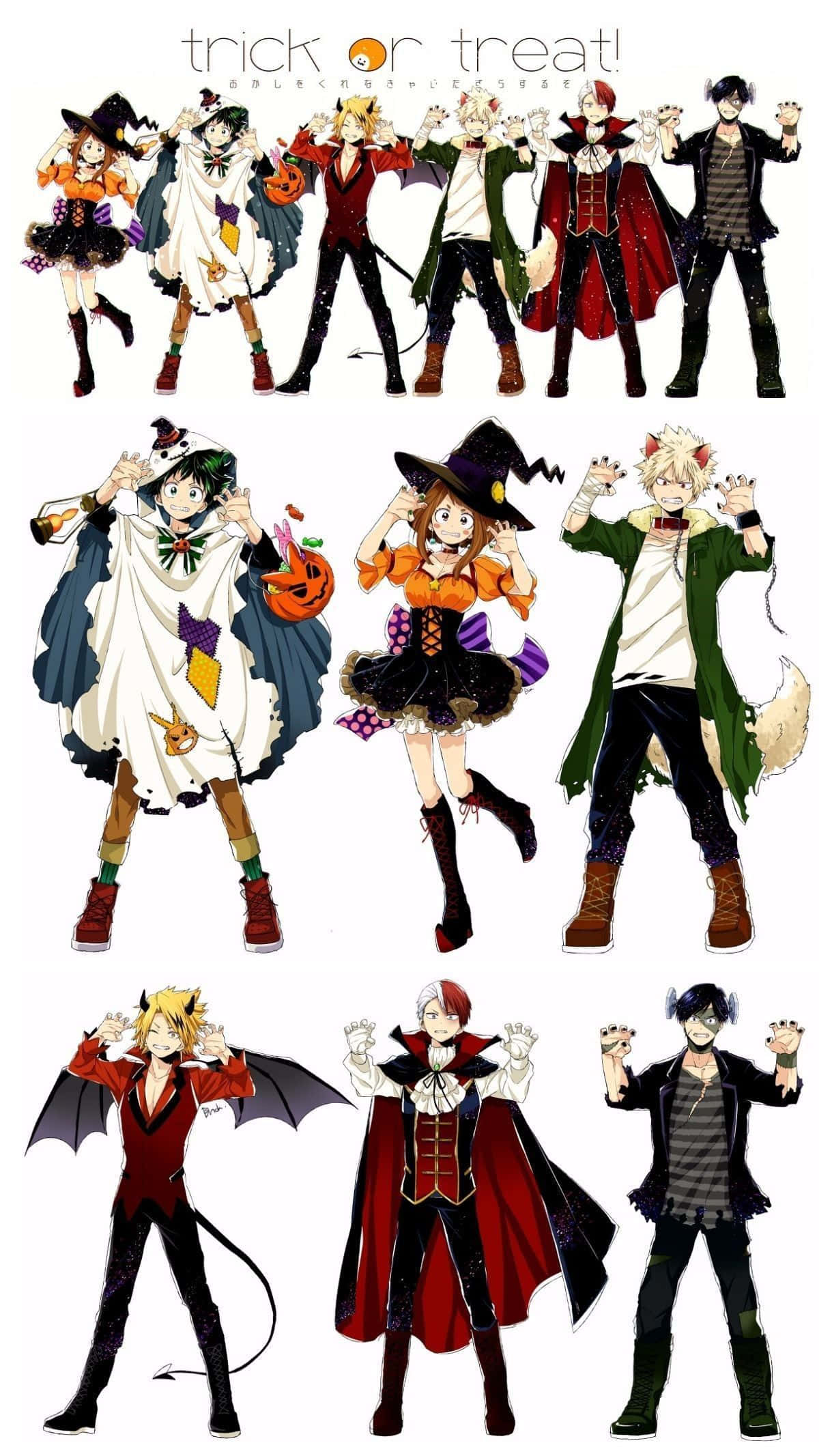 My Hero Academia Halloween Costumes Para sa Trick or Treat Wallpaper