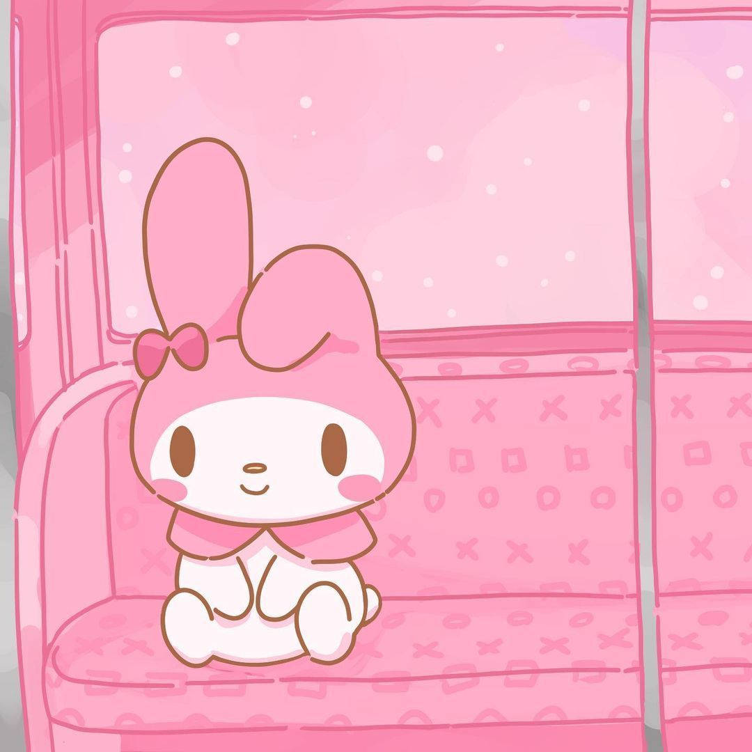 My Melody Sa Pink Sofa PFP Wallpaper
