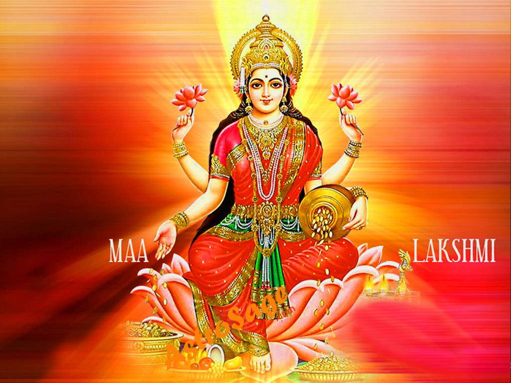 Mythong Hindu na si Maa Lakshmi Wallpaper