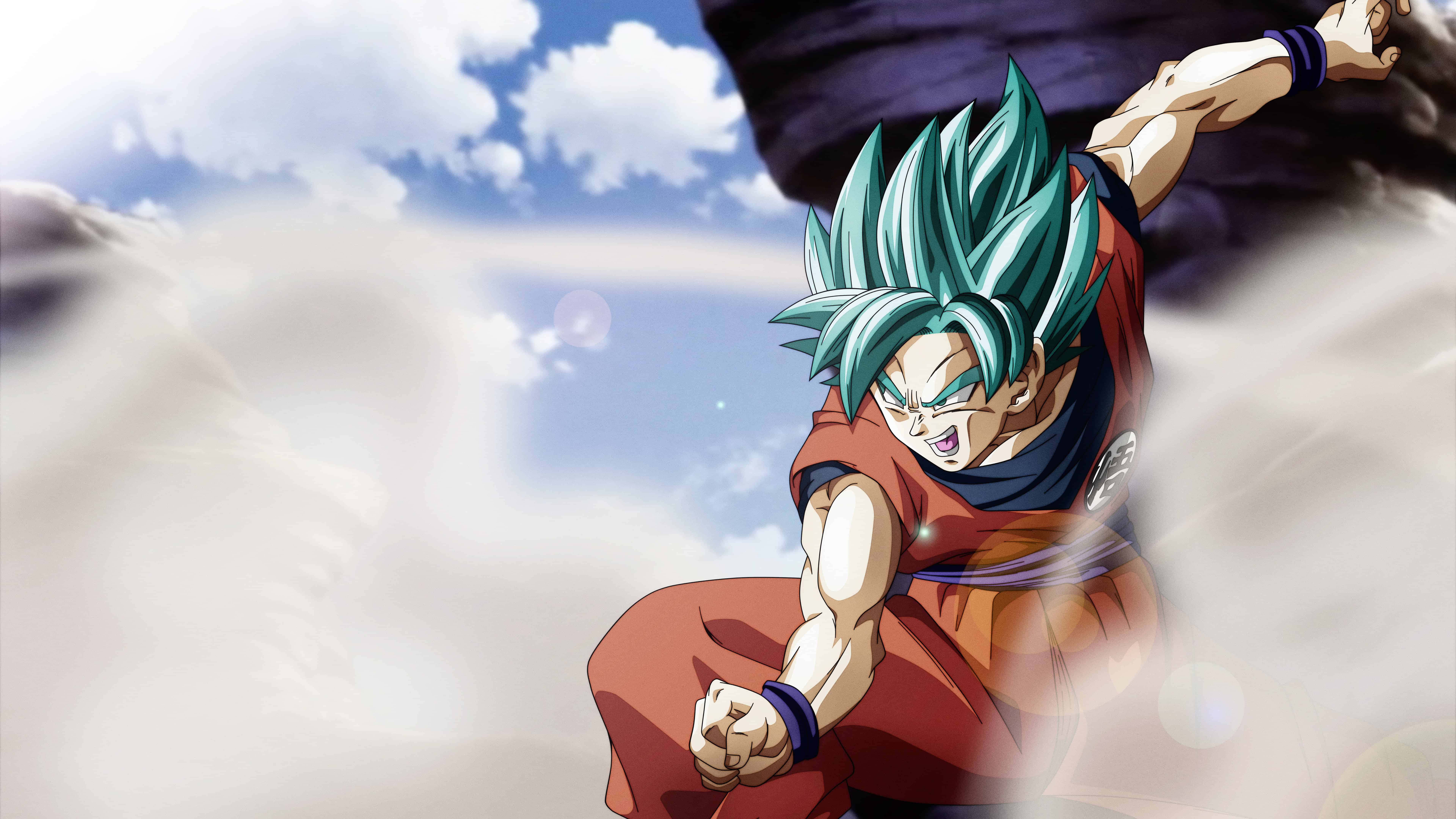 Nag-transform si Goku bilang Super Saiyan Blue Evolution Wallpaper