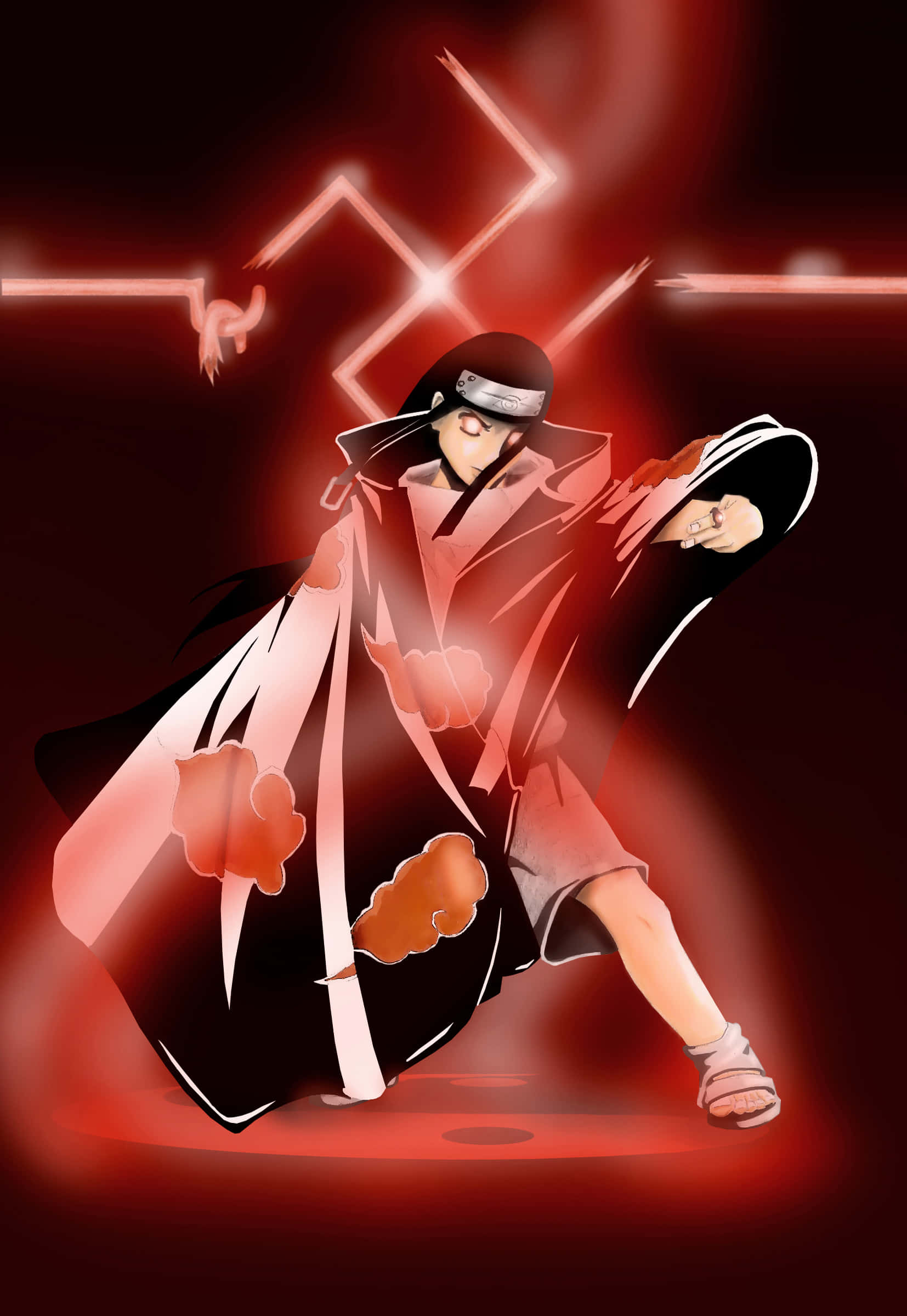 Nagbabagang Akatsuki Neji Hyuga Wallpaper