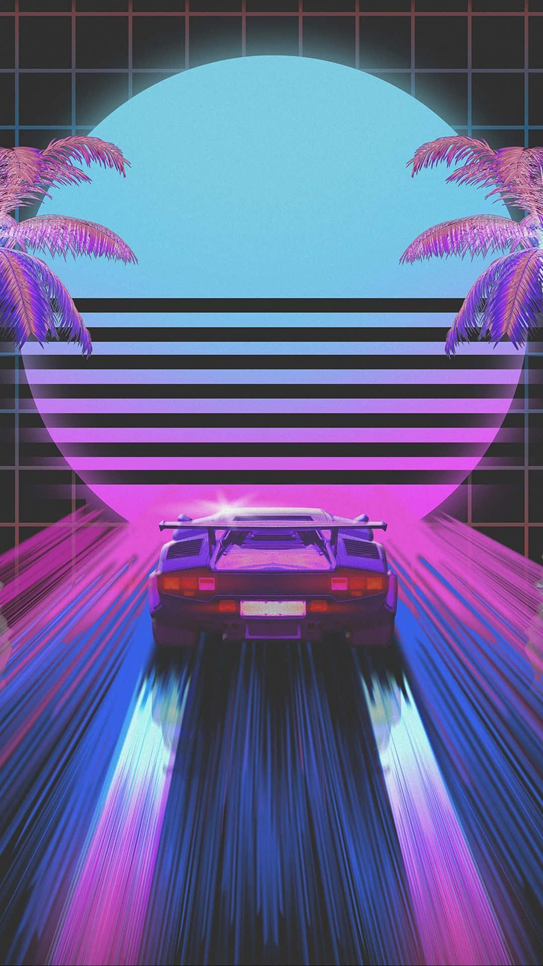 Nagbibigay-liwanag ang mga neon lights sa kalangitan ng gabi sa masiglang tanawin ng lungsod. Wallpaper