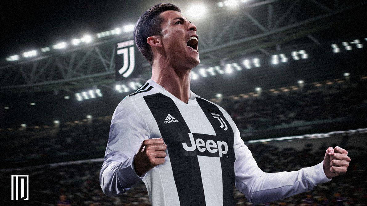 Nagdiwang si Cristiano Ronaldo matapos ang kanyang tagumpay Wallpaper