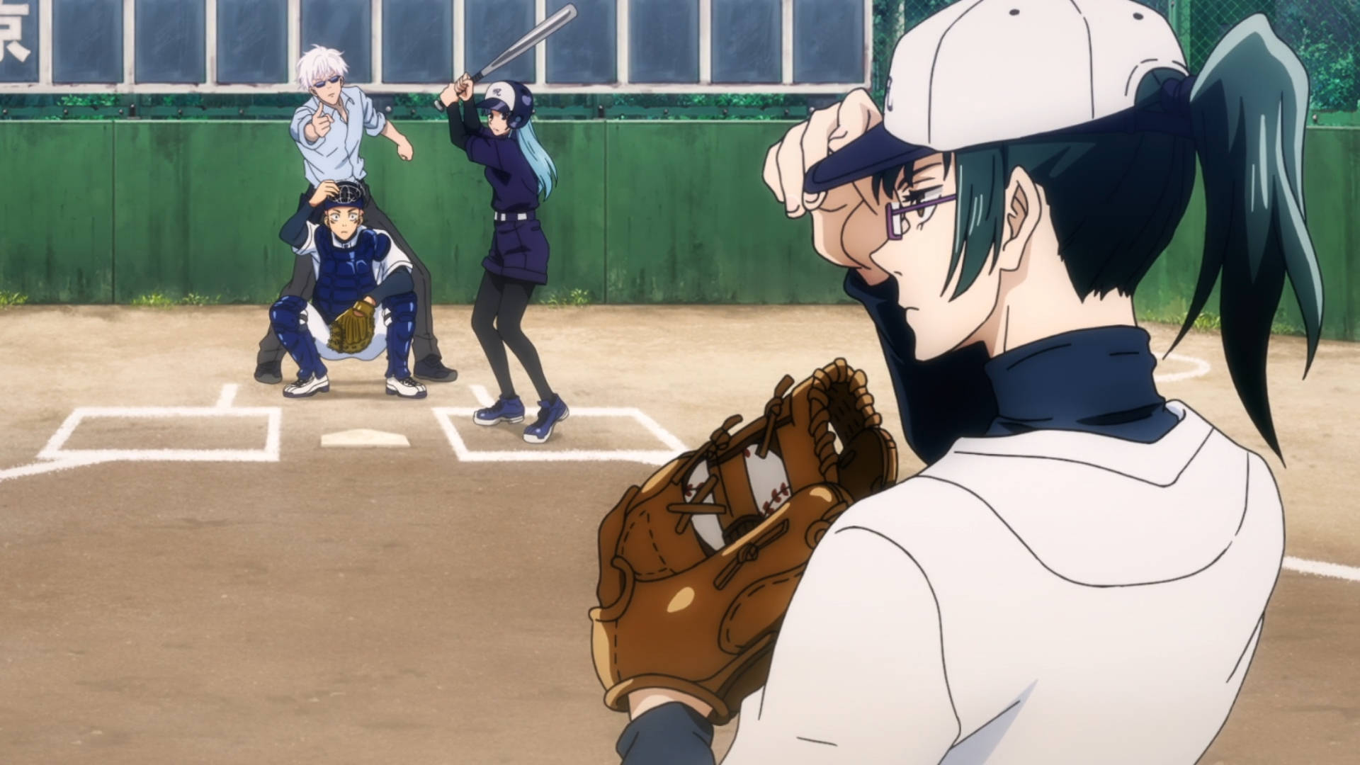 Naglalaro ng baseball si Yuji Itadori sa mundo ng Jujutsu Kaisen Wallpaper