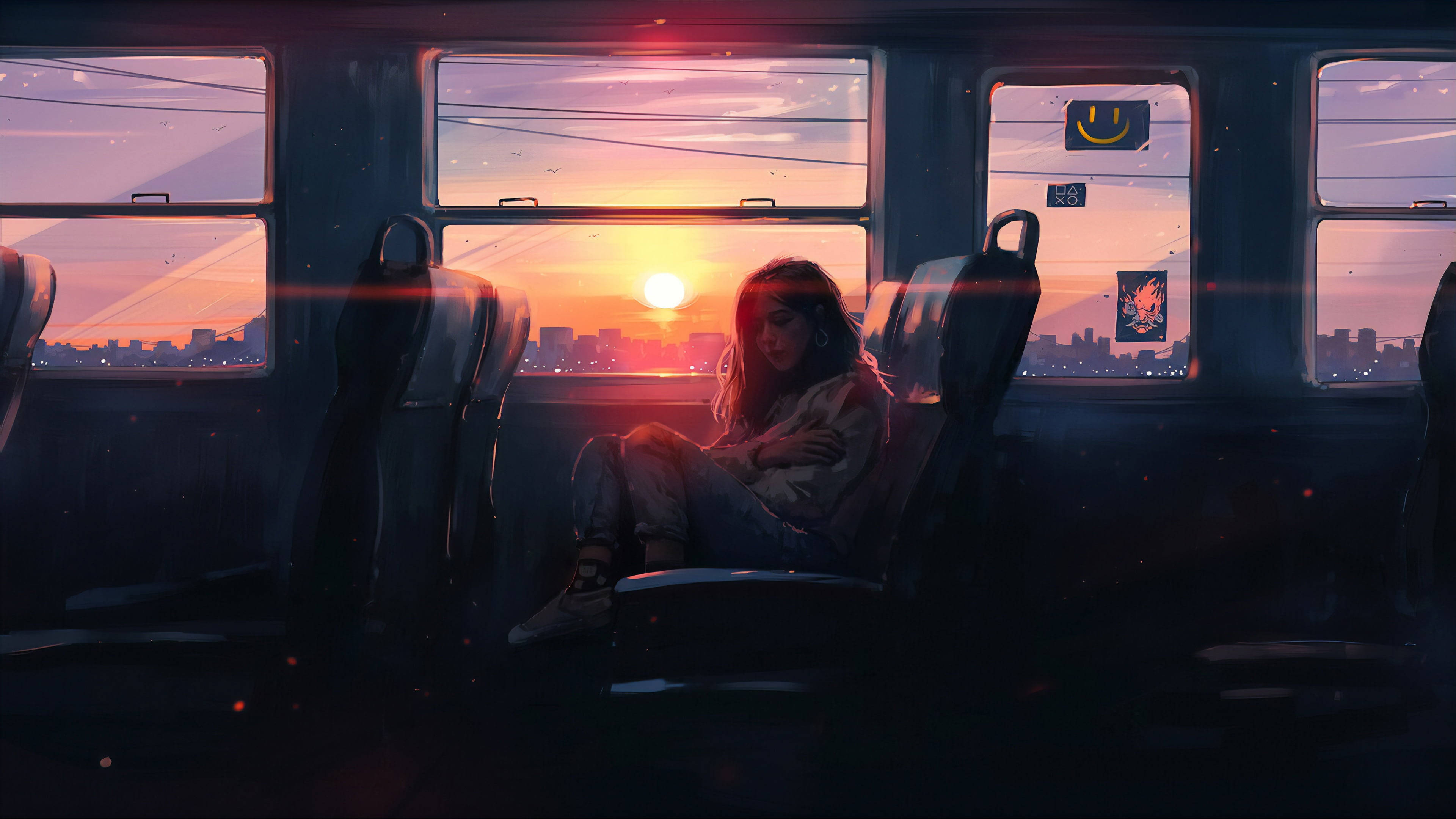 Nagluluksa sa Tren Wallpaper