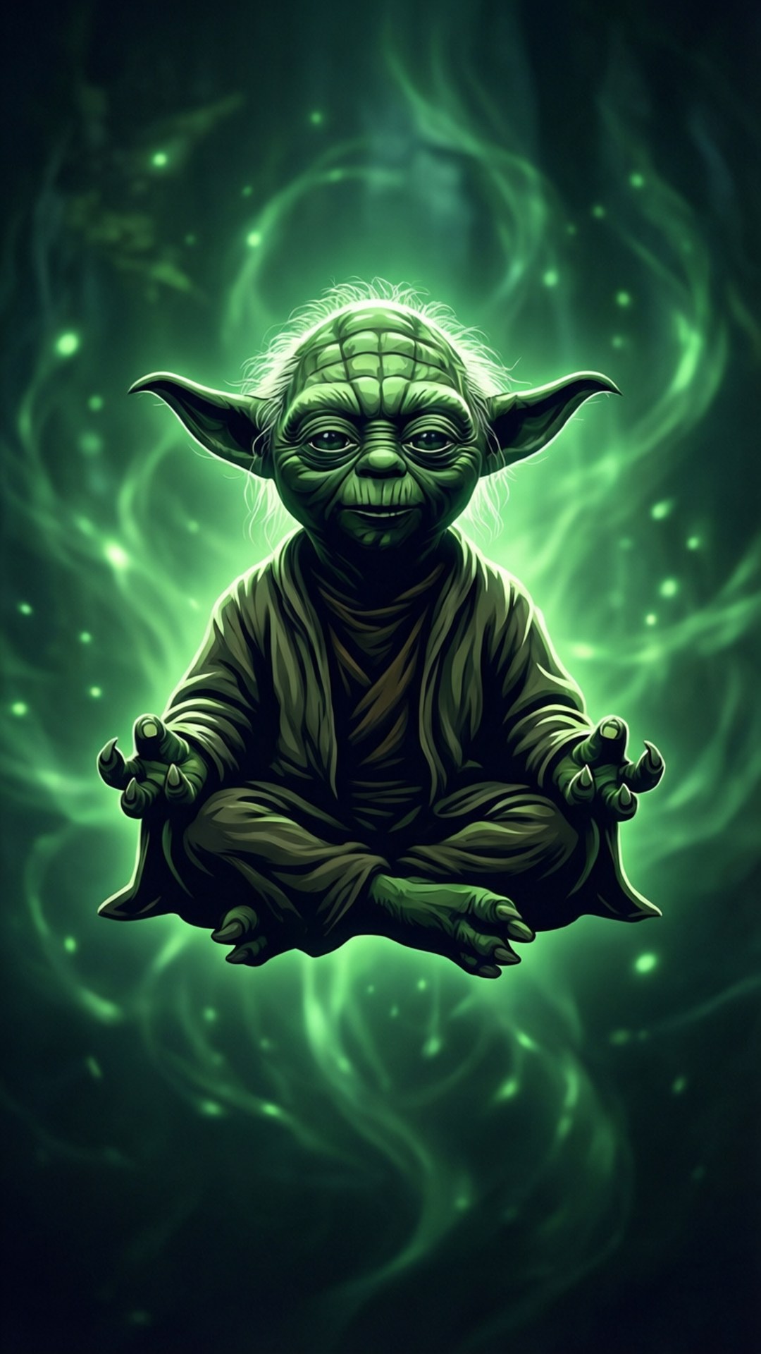 Nagmemeditate si Yoda Wallpaper