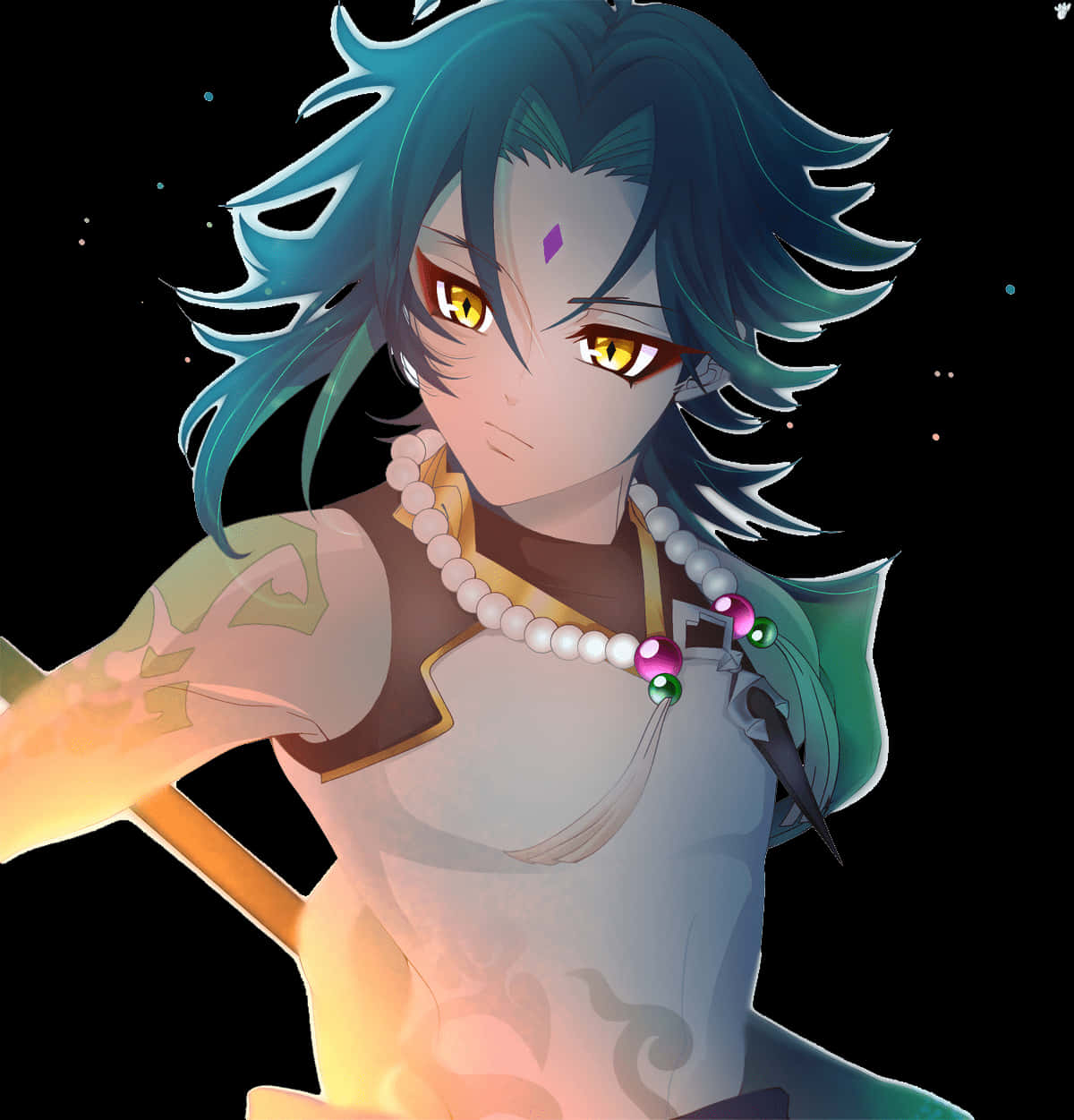Nagniningning na Xiao PFP Wallpaper