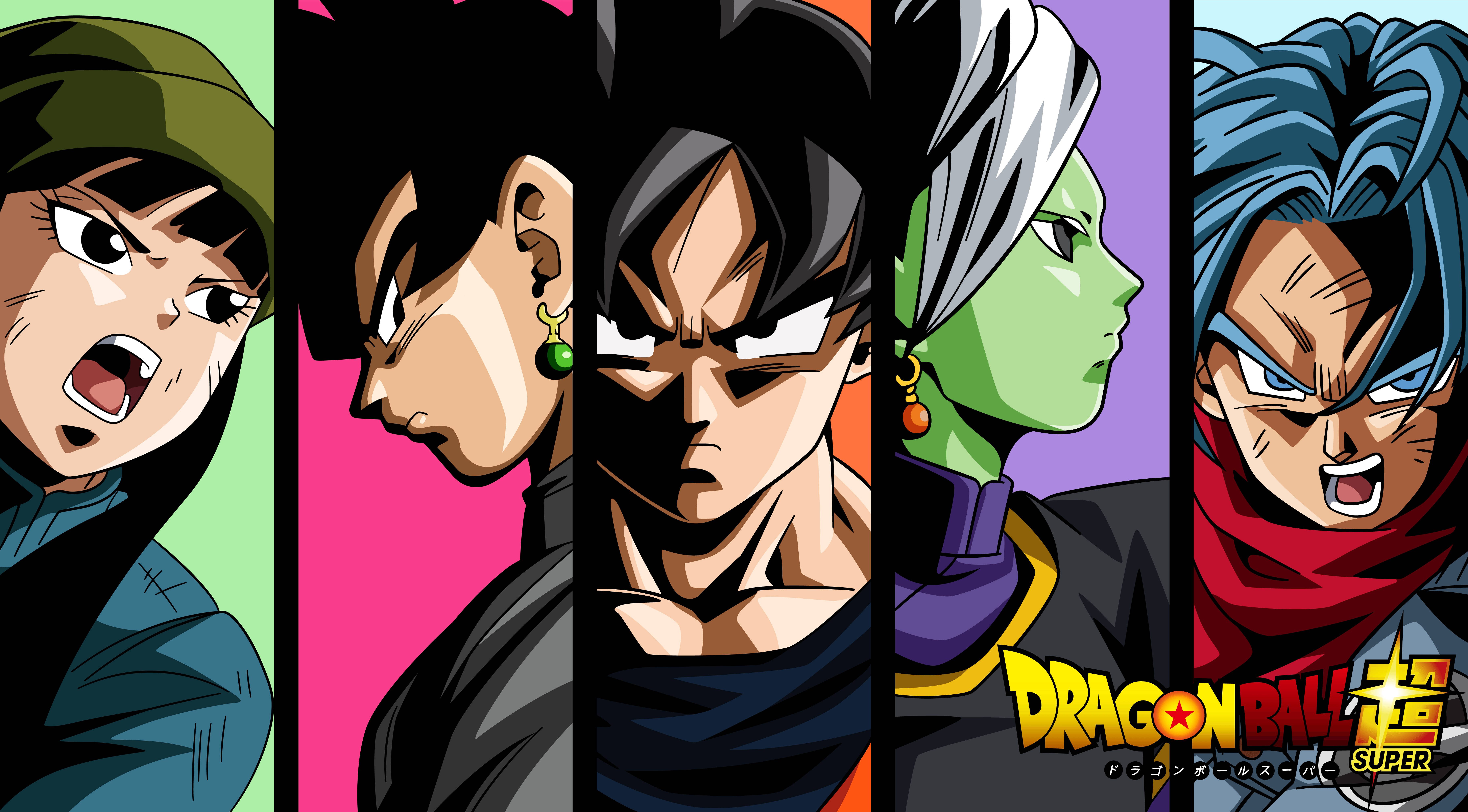 Nagsanib-puwersa sina Goku at kanyang mga kakampi upang iligtas ang mundo Wallpaper