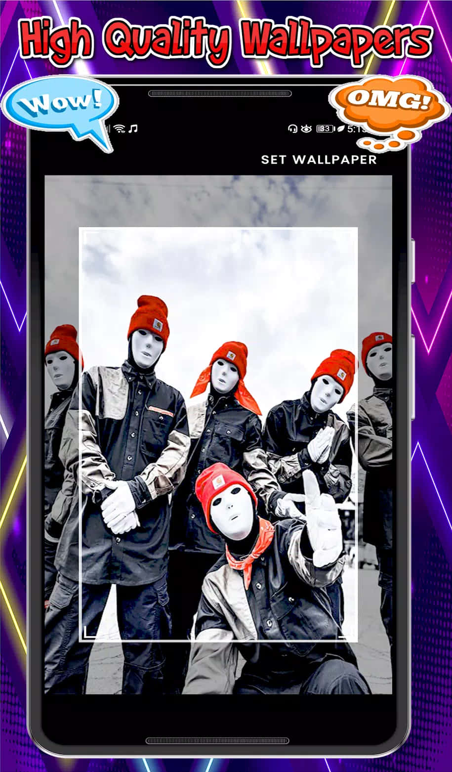 Nagtatanghal ng Jabbawockeez ng nakamamang Hip Hop dance routines Wallpaper