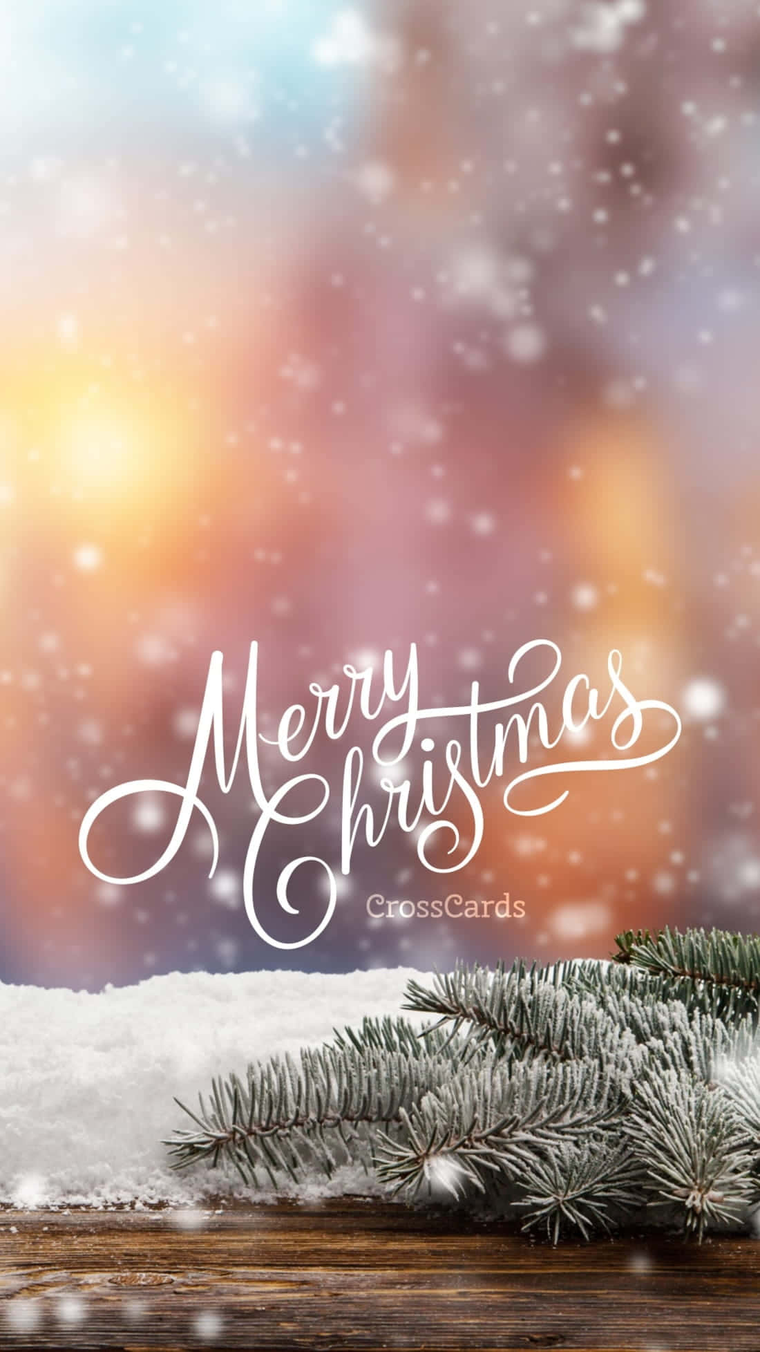 Nais Ka Namin ng Maligayang Pasko Gamit ang Iyong Telepono! Wallpaper