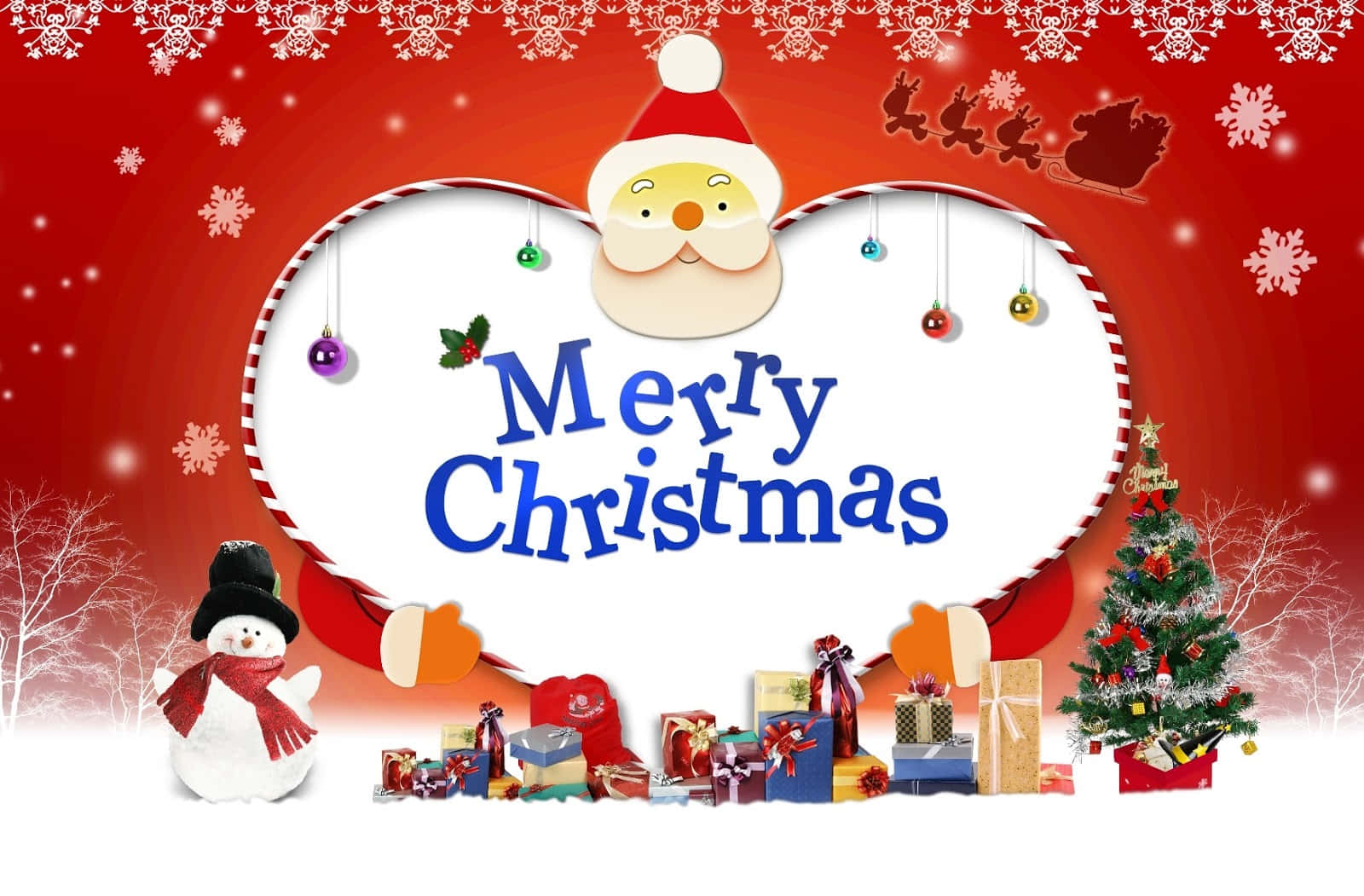 Nais naming lahat ng isang maligaya at masayang Pasko! Wallpaper