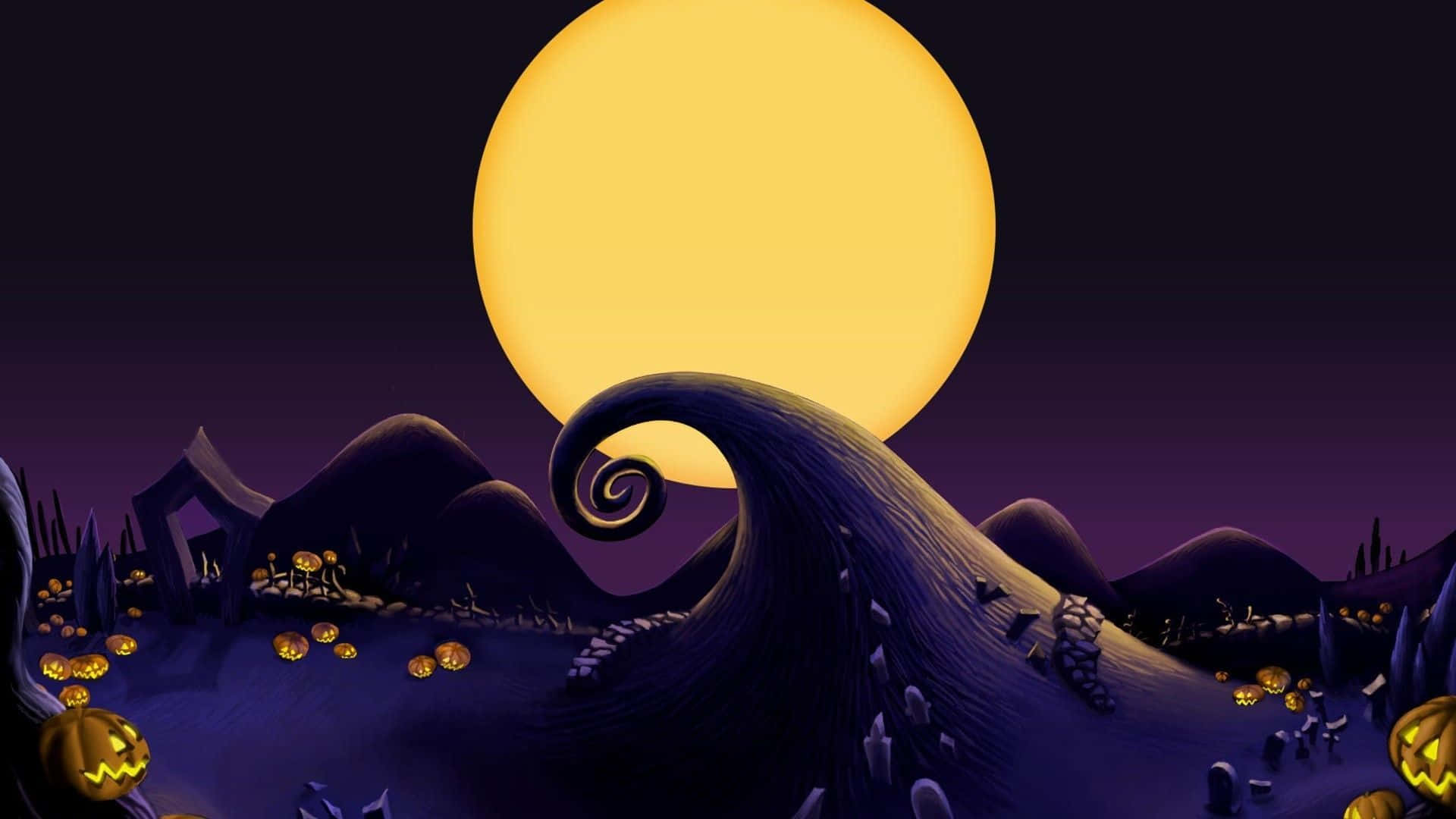 Naka-istilo sa Pagkakatali – Jack Skellington mula sa The Nightmare Before Christmas Wallpaper