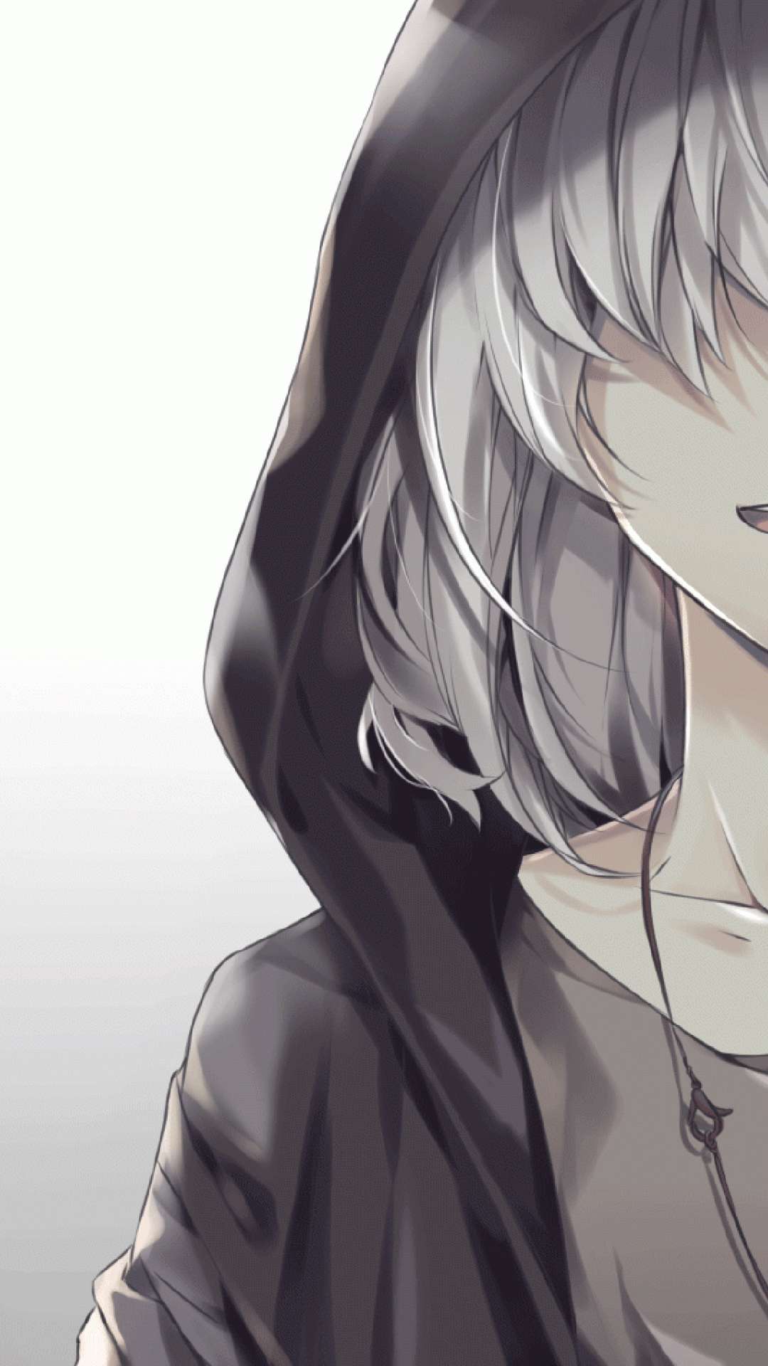 Nakahating Malungkot na Anime Phone Wallpaper