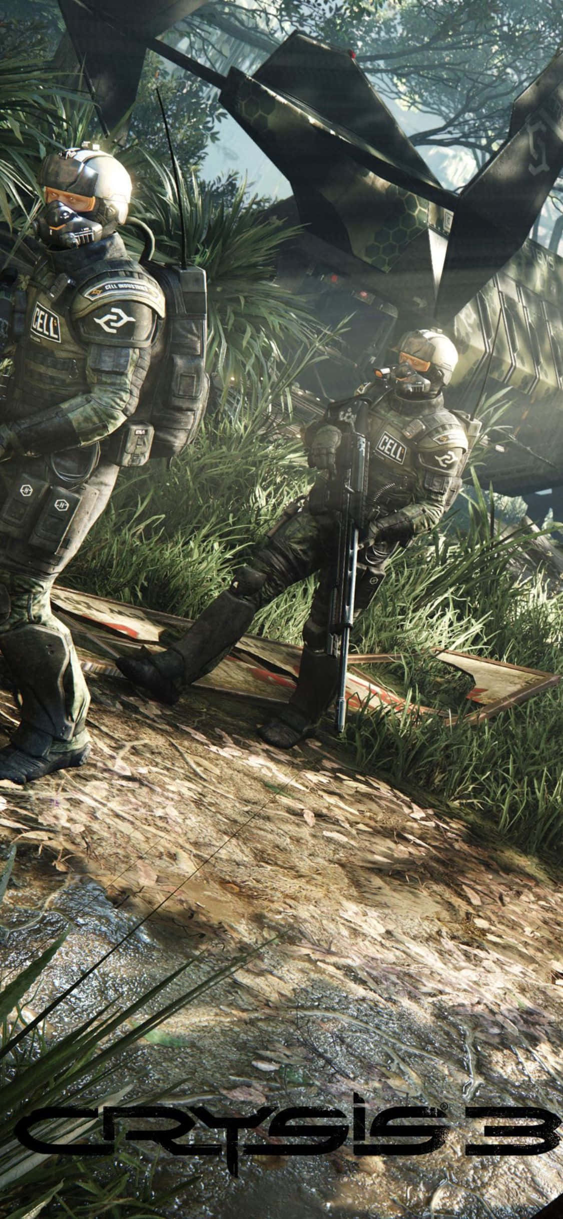 Nakaka-eksitang Sci-Fi Fantasy Adventure – Crysis 3 para sa iPhone X Wallpaper