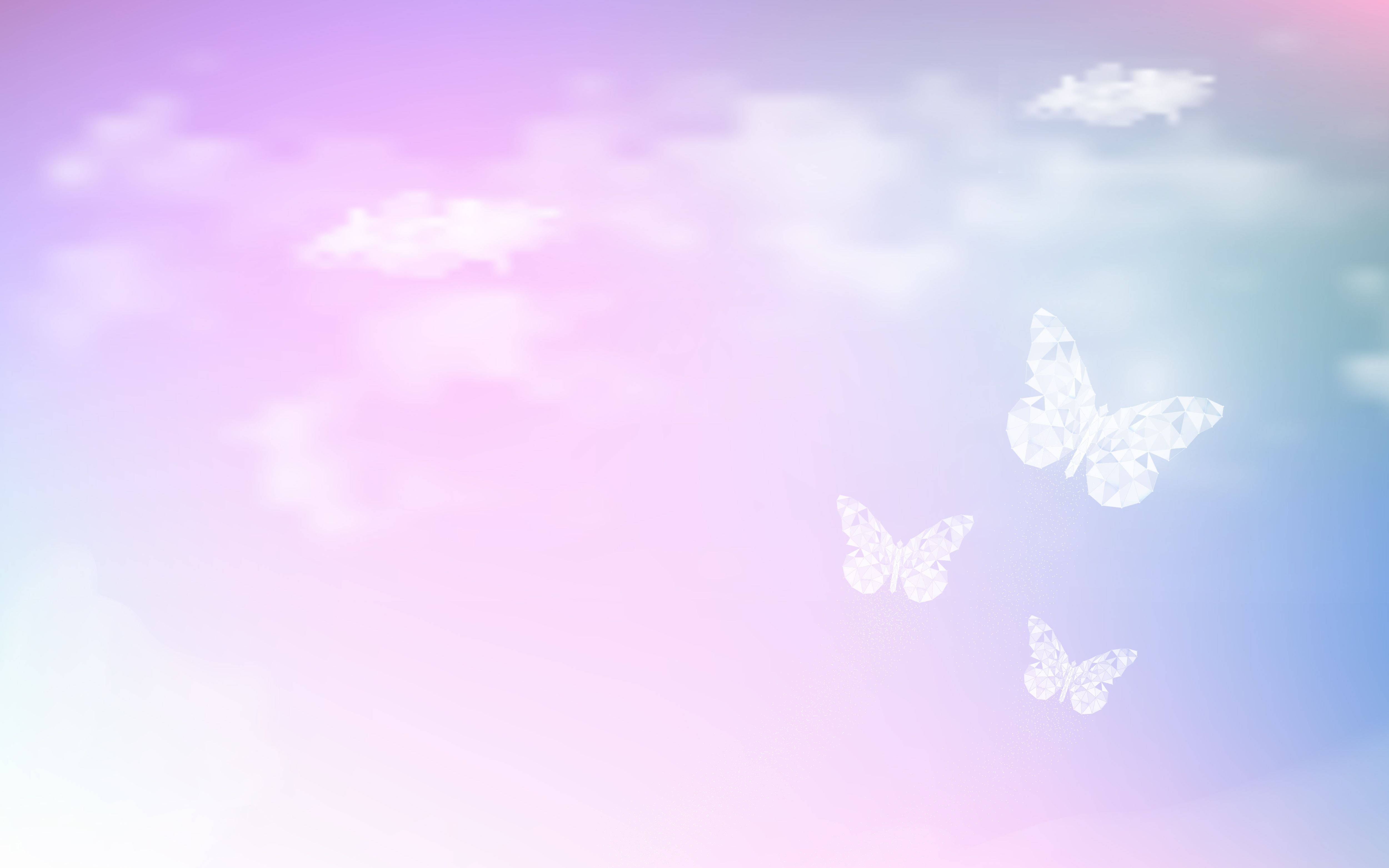 Nakakaakit na Alindog ng Pastel na 4K Panaginip na Langit Wallpaper