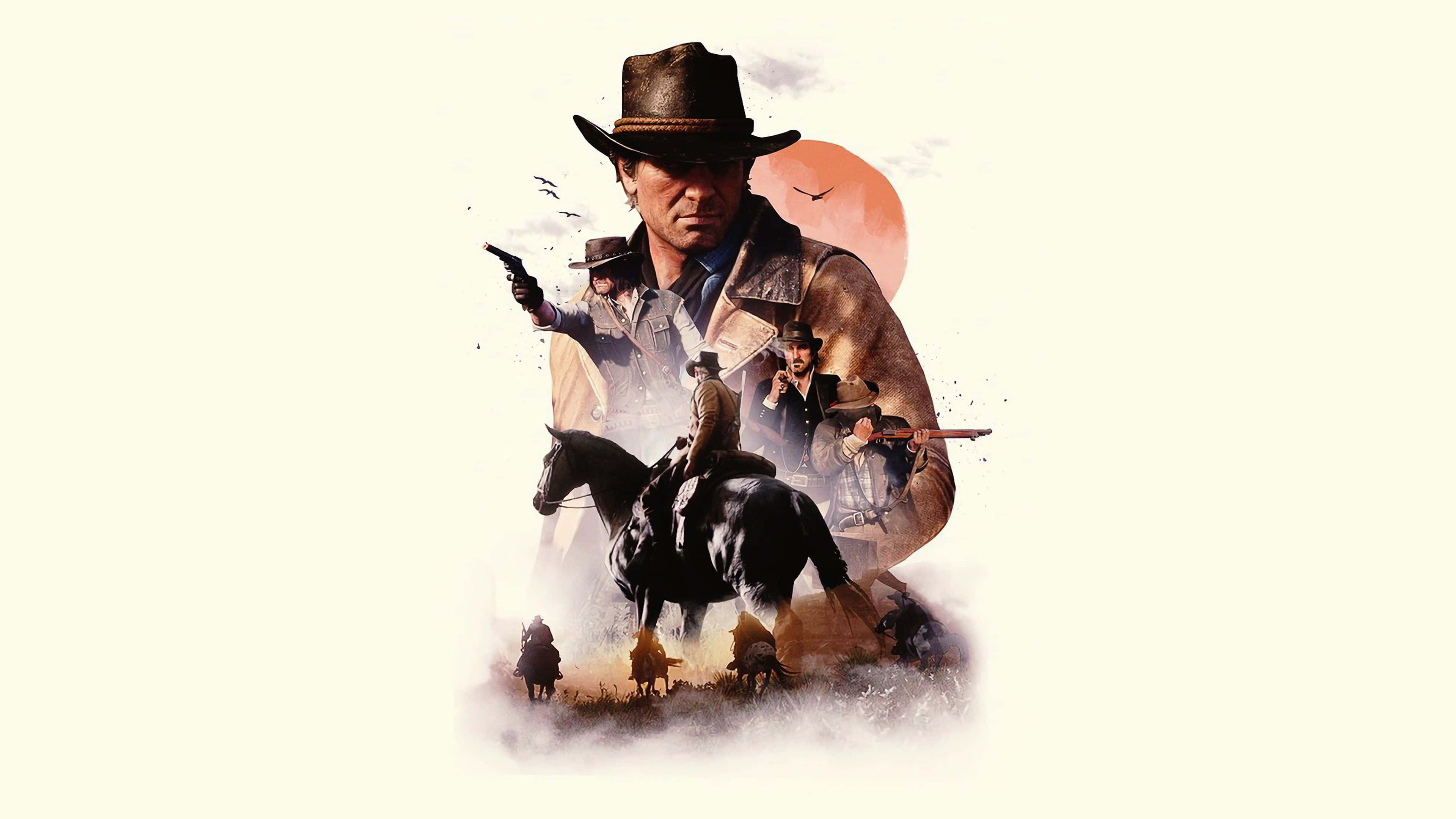Nakakaakit na Kanluraning Tanawin mula sa Red Dead Redemption 2 Wallpaper
