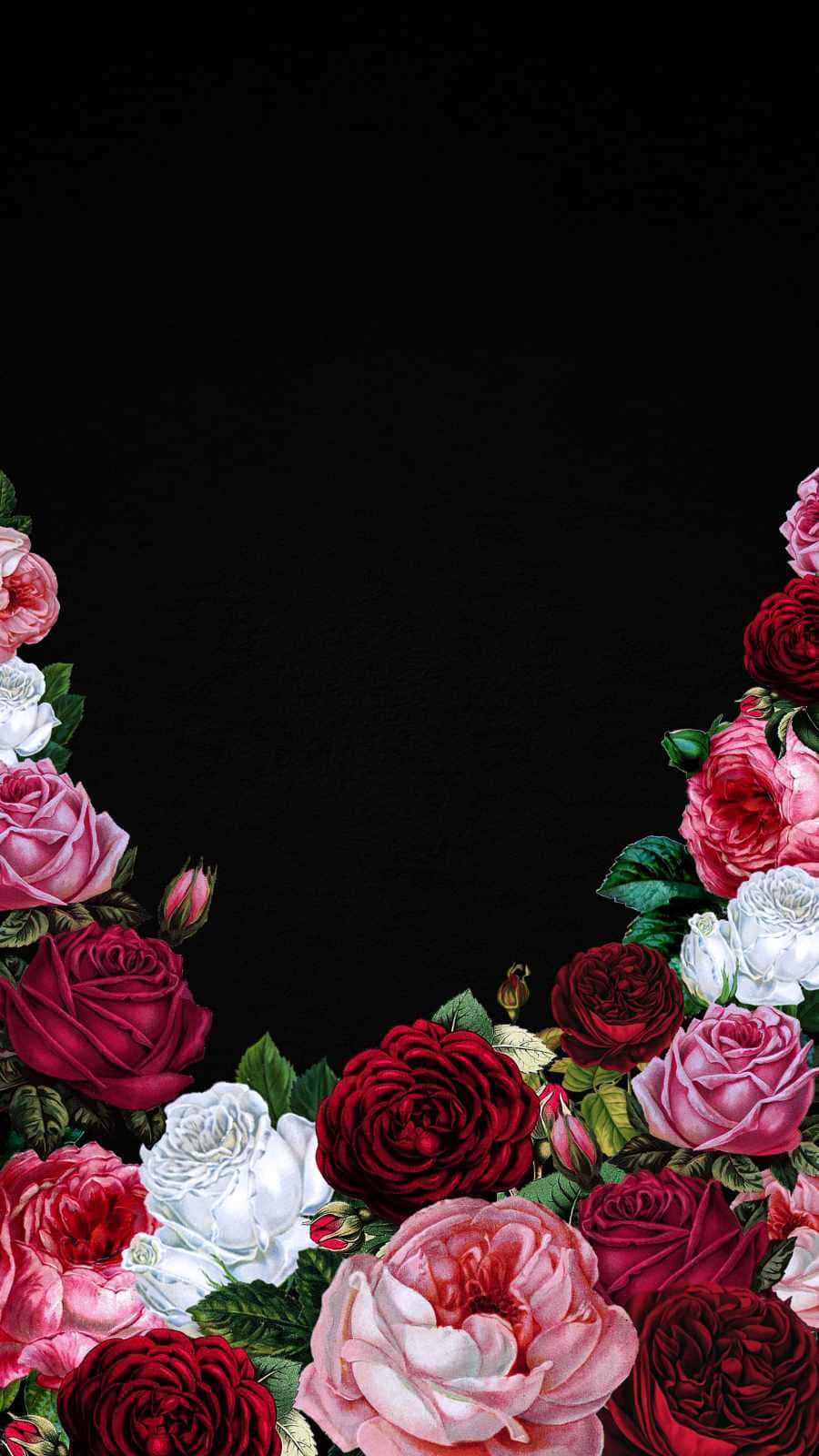 Nakakaakit na Madilim na Bulaklak na Wallpaper
