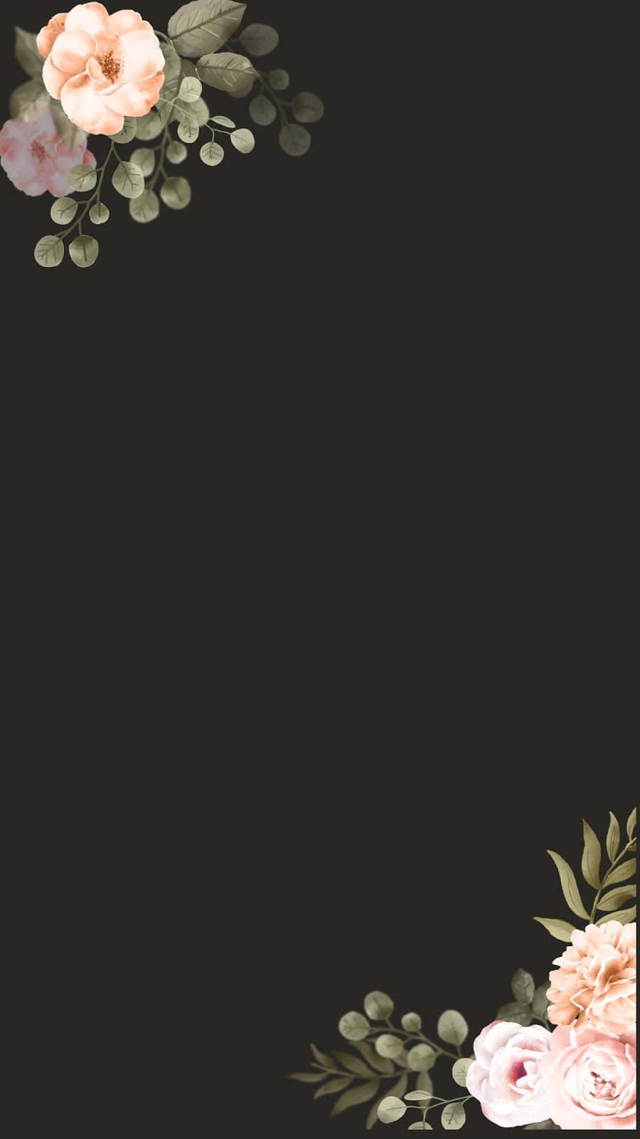 Nakakaakit na Madilim na Bulaklak na Background Wallpaper
