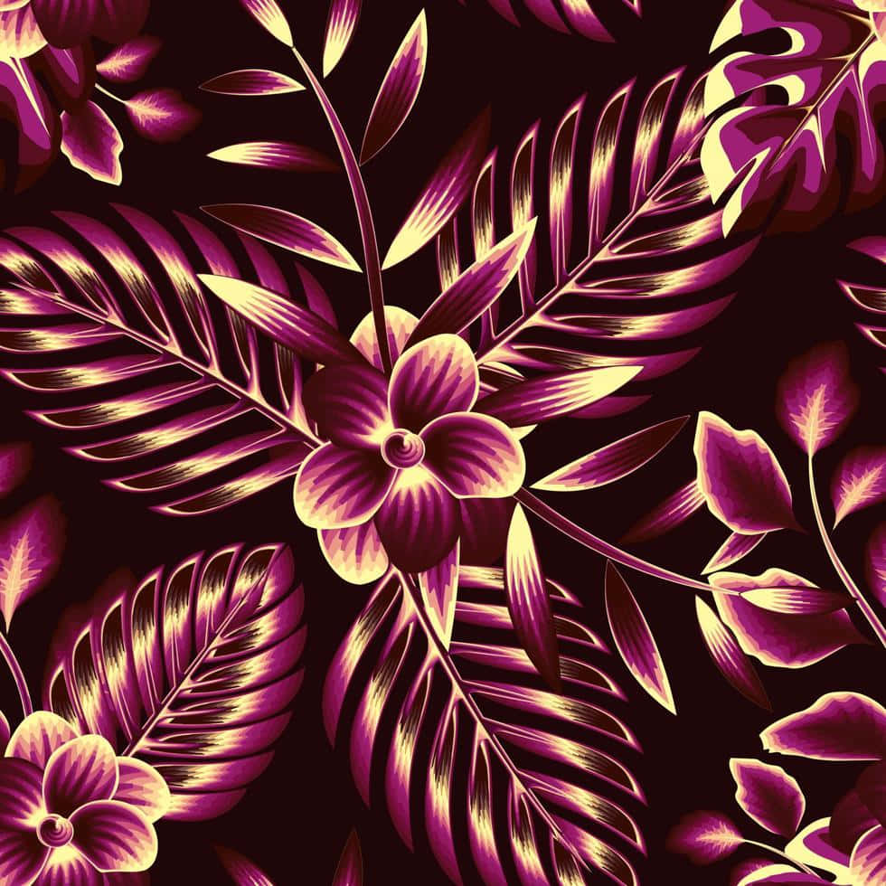 Nakakaakit na Madilim na Floral na Background Wallpaper