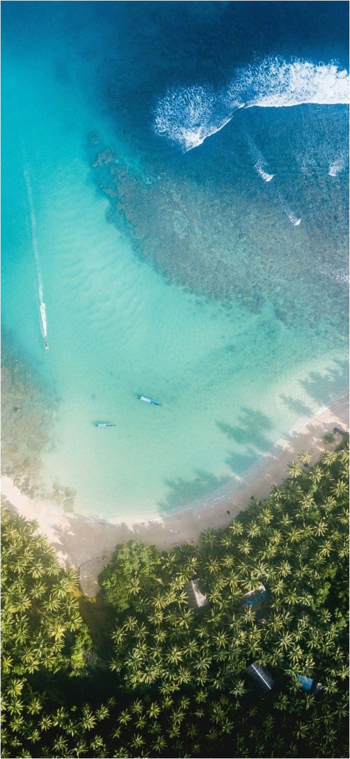 Nakakaakit na Tanawin ng iOS Beach, Greece Wallpaper