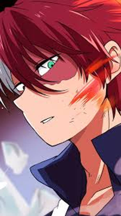 Nakakaawang Todoroki Side View na Larawan Wallpaper